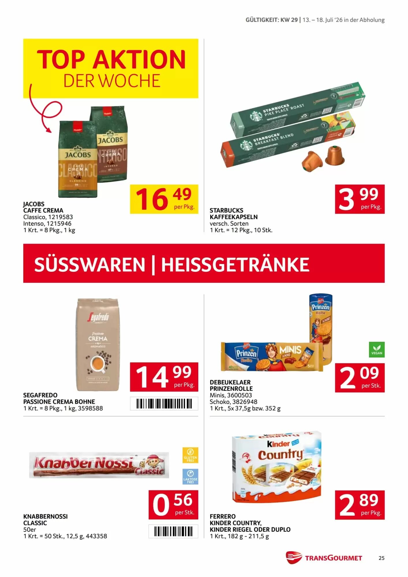 Transgourmet Flugblatt (ab 13.07.2026) - Angebote und Prospekt - Seite 25