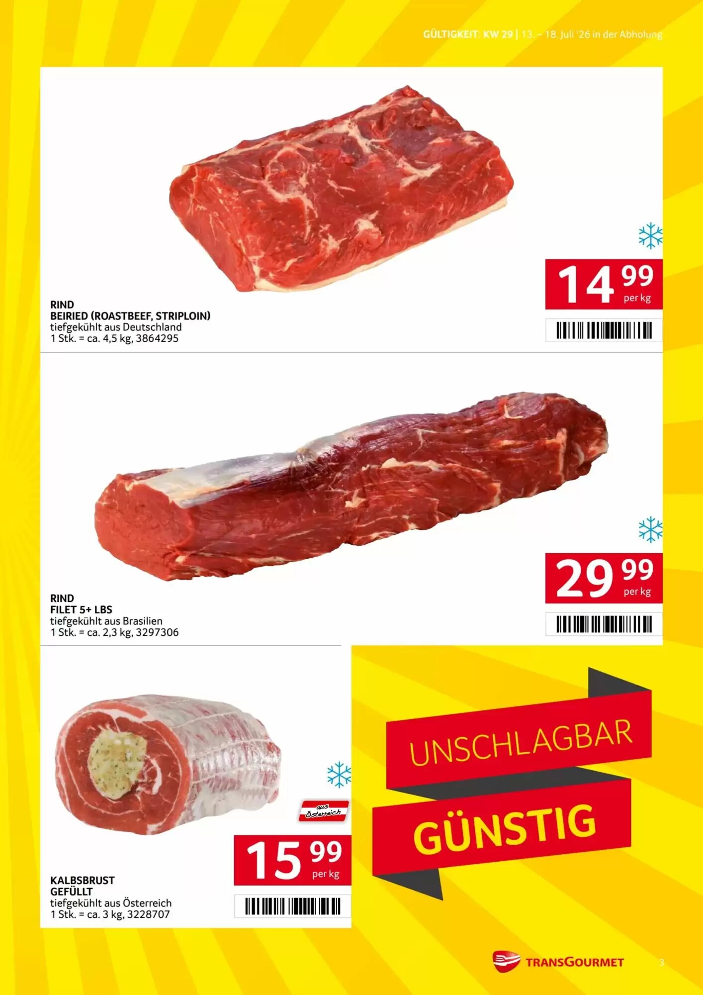 Transgourmet Flugblatt (ab 13.07.2026) - Angebote und Prospekt - Seite 3