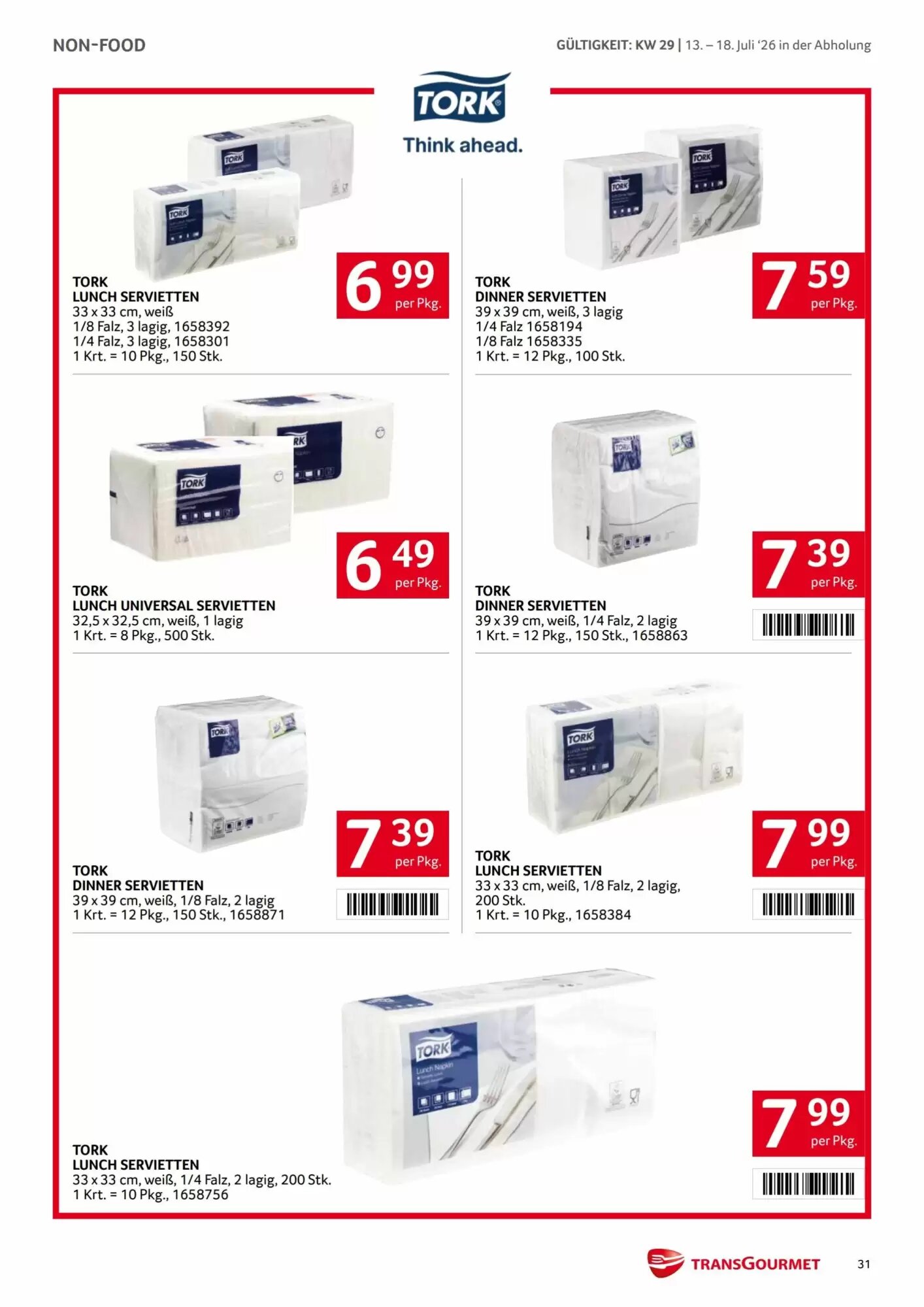 Transgourmet Flugblatt (ab 13.07.2026) - Angebote und Prospekt - Seite 31