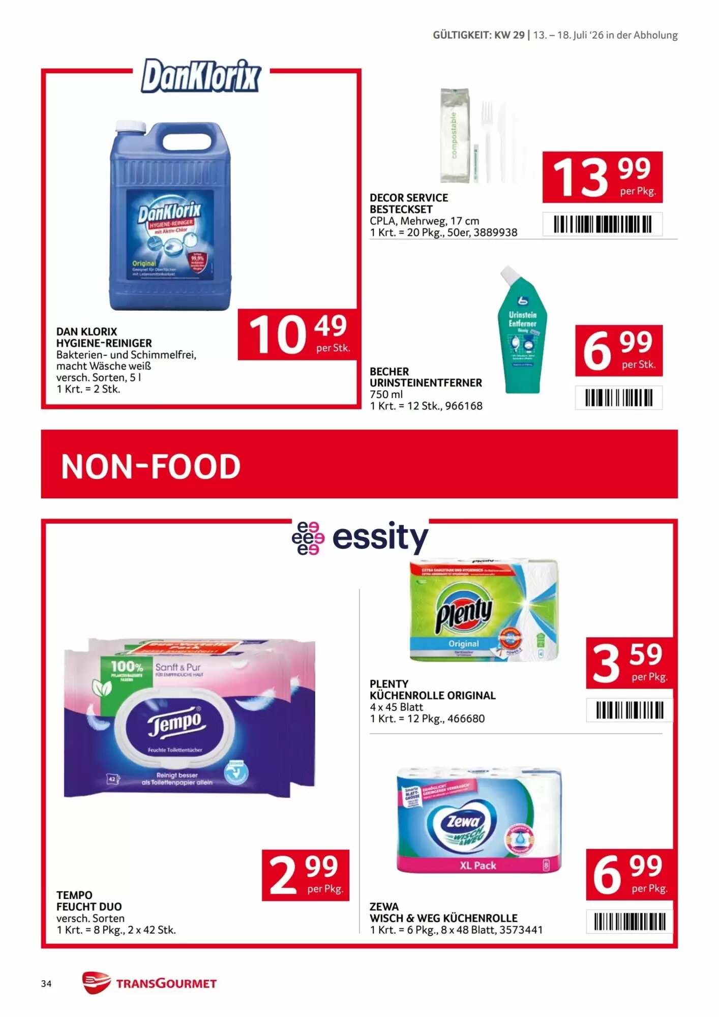Transgourmet Flugblatt (ab 13.07.2026) - Angebote und Prospekt - Seite 34