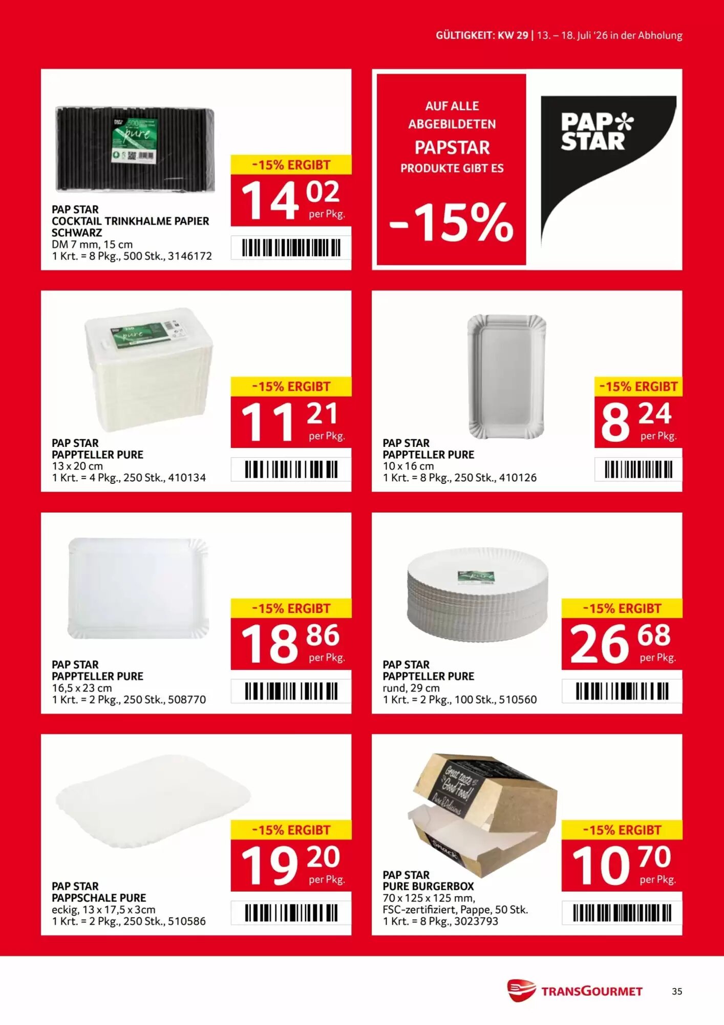 Transgourmet Flugblatt (ab 13.07.2026) - Angebote und Prospekt - Seite 35