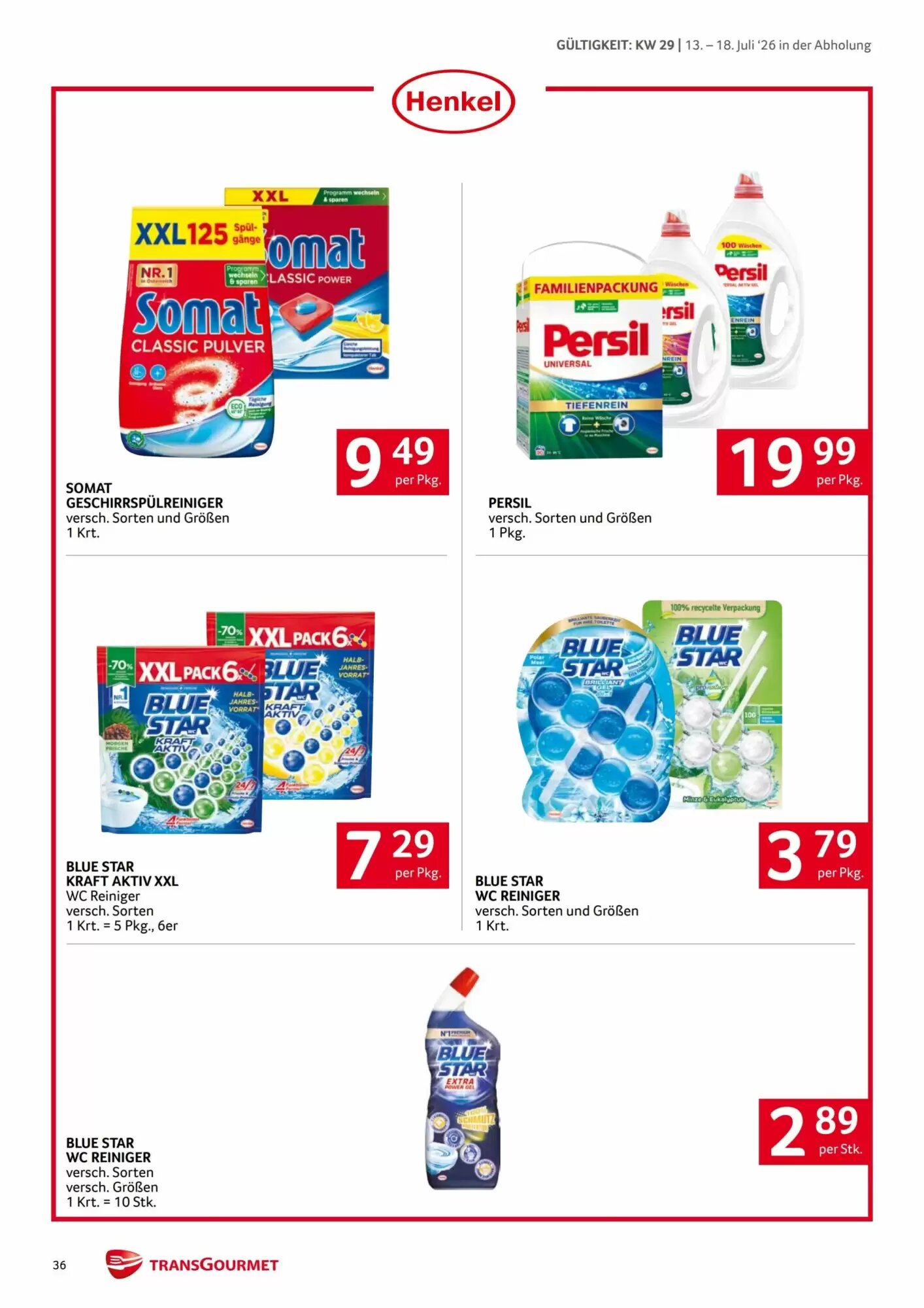 Transgourmet Flugblatt (ab 13.07.2026) - Angebote und Prospekt - Seite 36