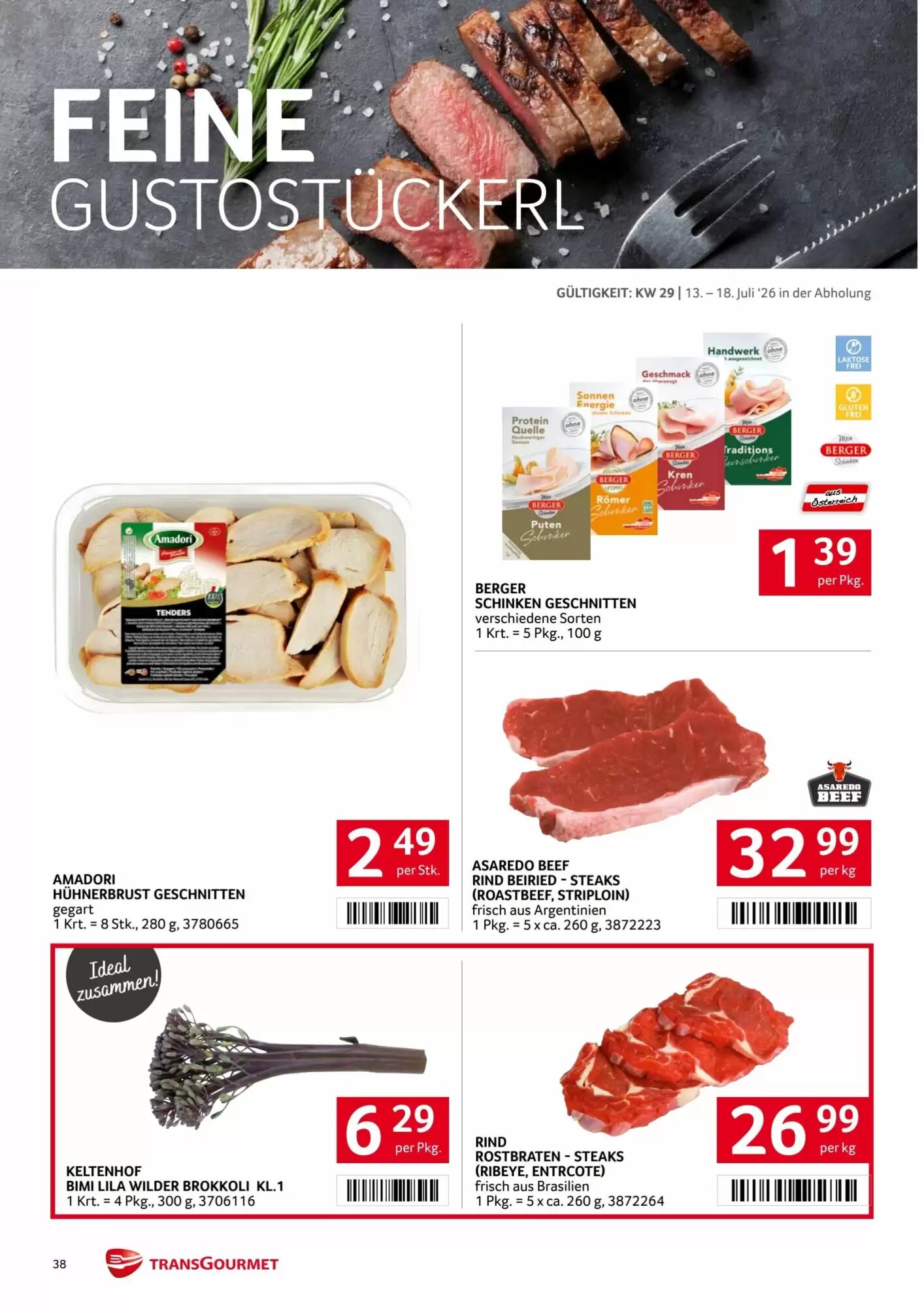 Transgourmet Flugblatt (ab 13.07.2026) - Angebote und Prospekt - Seite 38