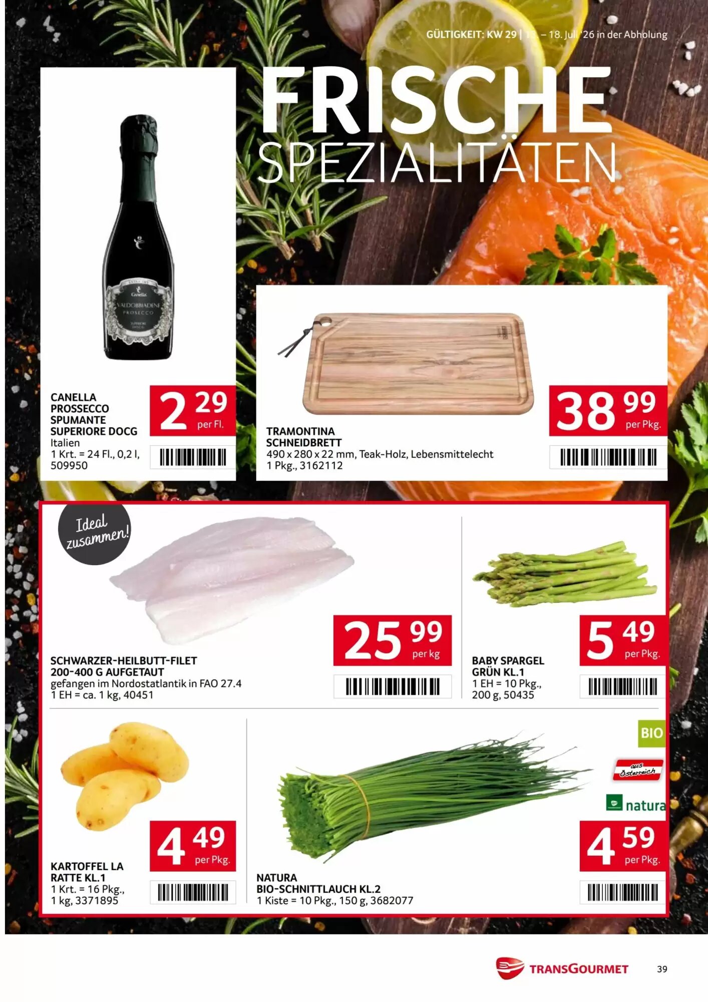 Transgourmet Flugblatt (ab 13.07.2026) - Angebote und Prospekt - Seite 39
