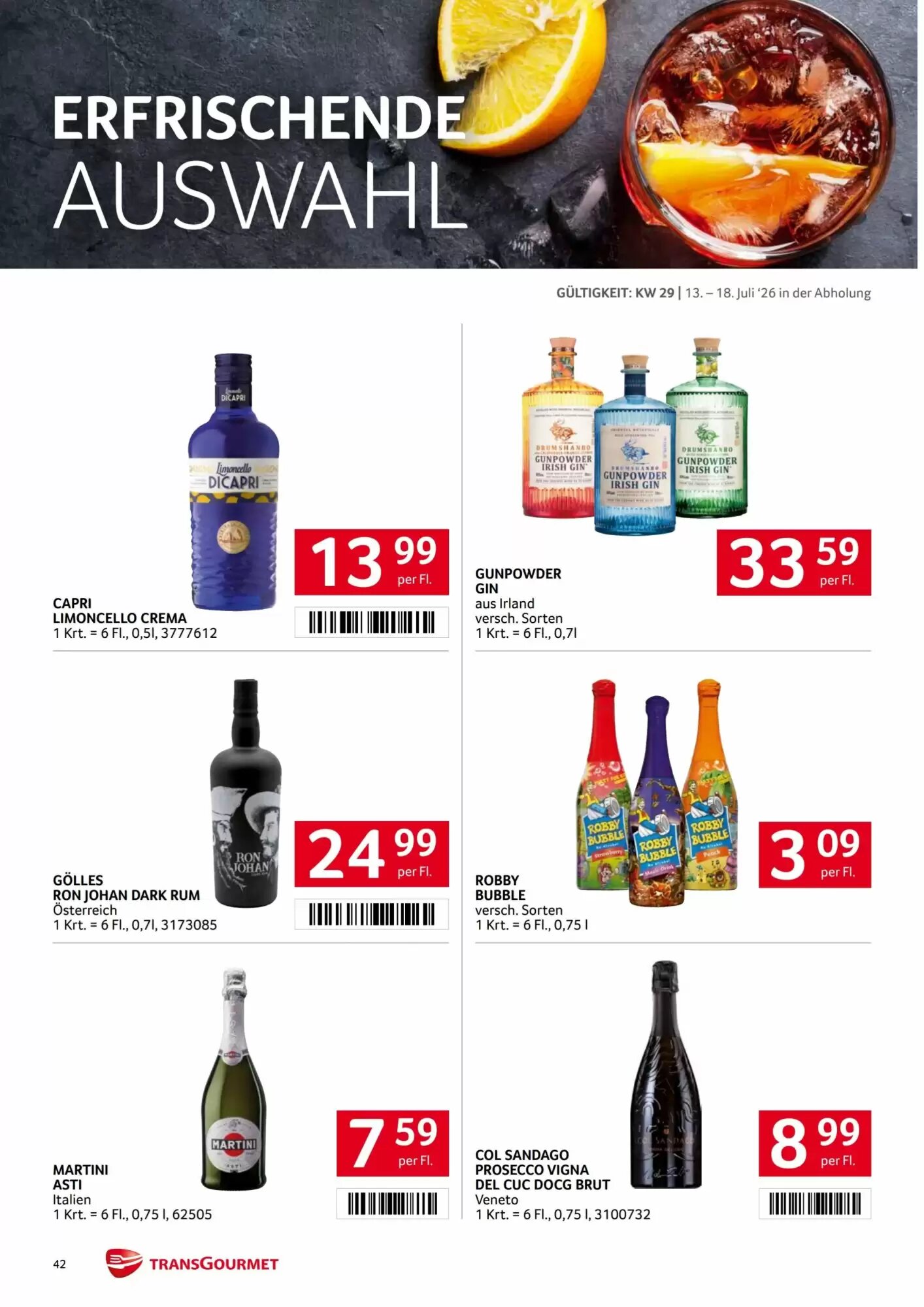 Transgourmet Flugblatt (ab 13.07.2026) - Angebote und Prospekt - Seite 42