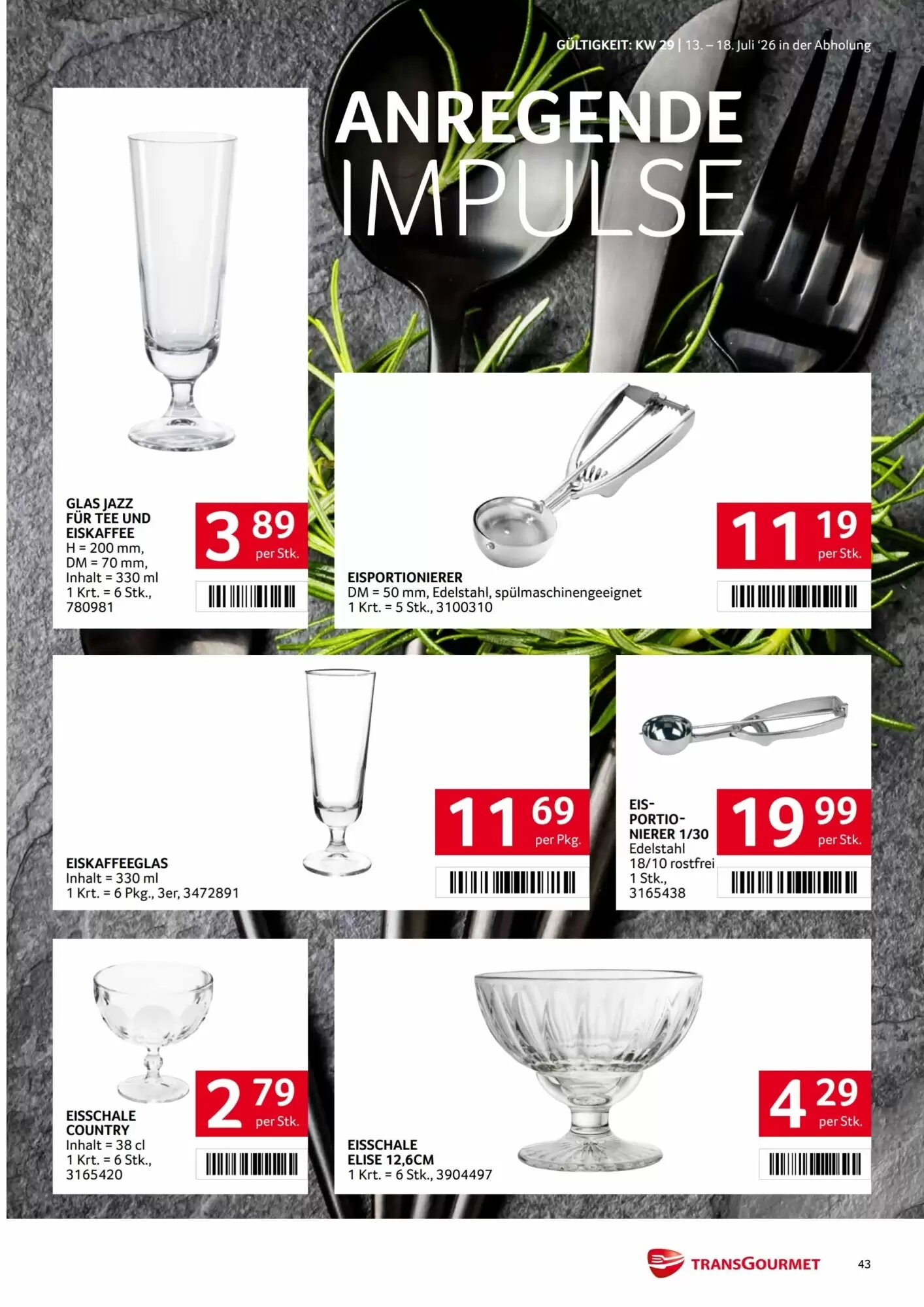 Transgourmet Flugblatt (ab 13.07.2026) - Angebote und Prospekt - Seite 43