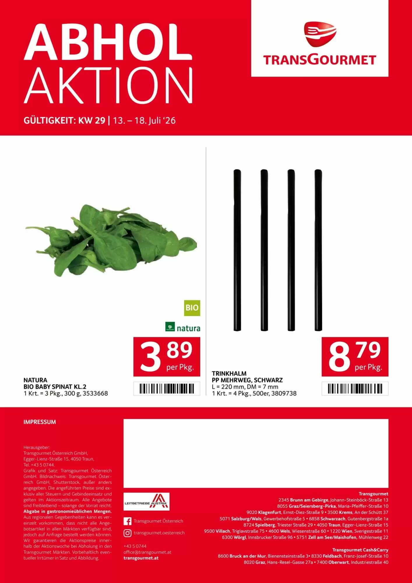 Transgourmet Flugblatt (ab 13.07.2026) - Angebote und Prospekt - Seite 44