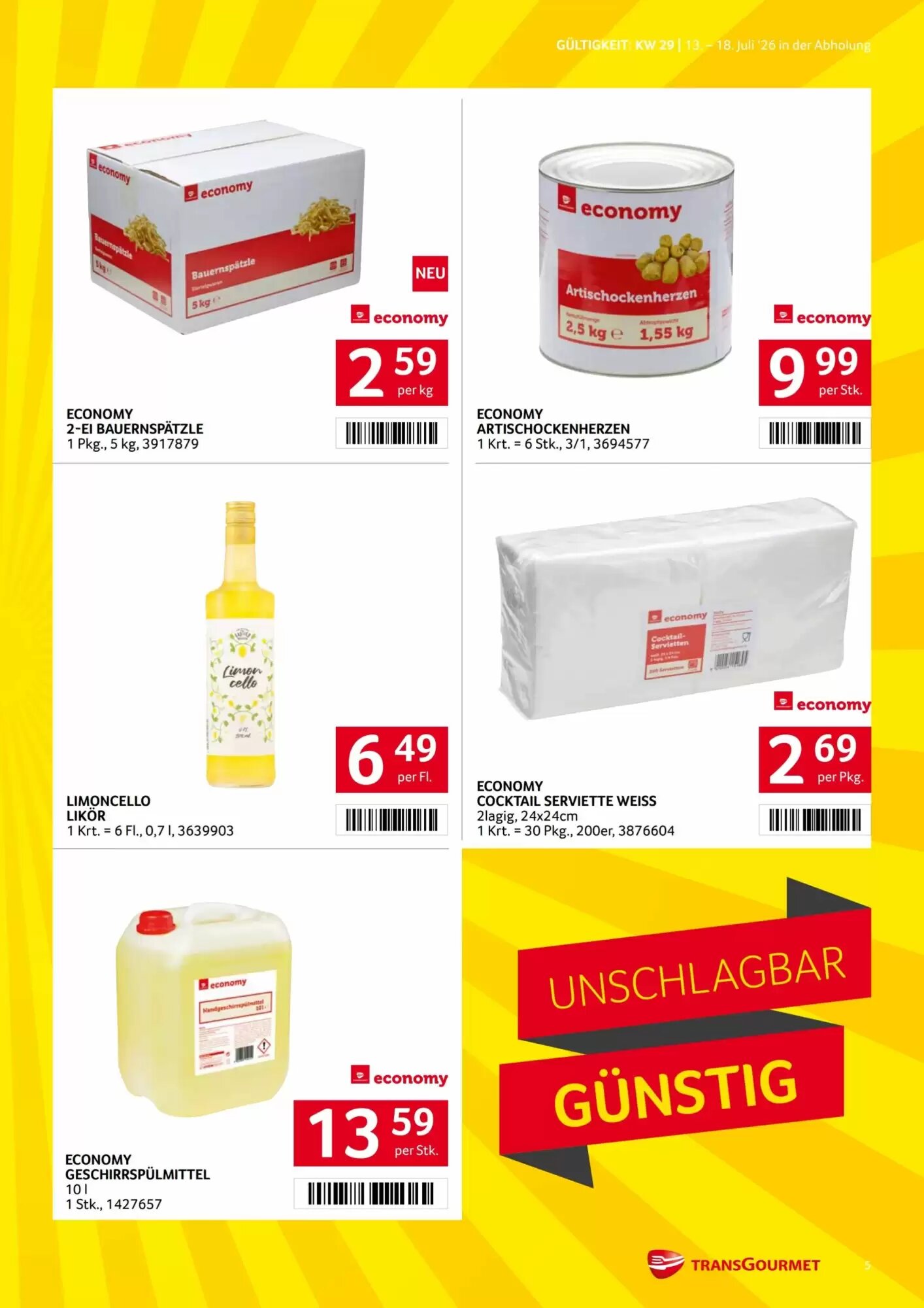 Transgourmet Flugblatt (ab 13.07.2026) - Angebote und Prospekt - Seite 5