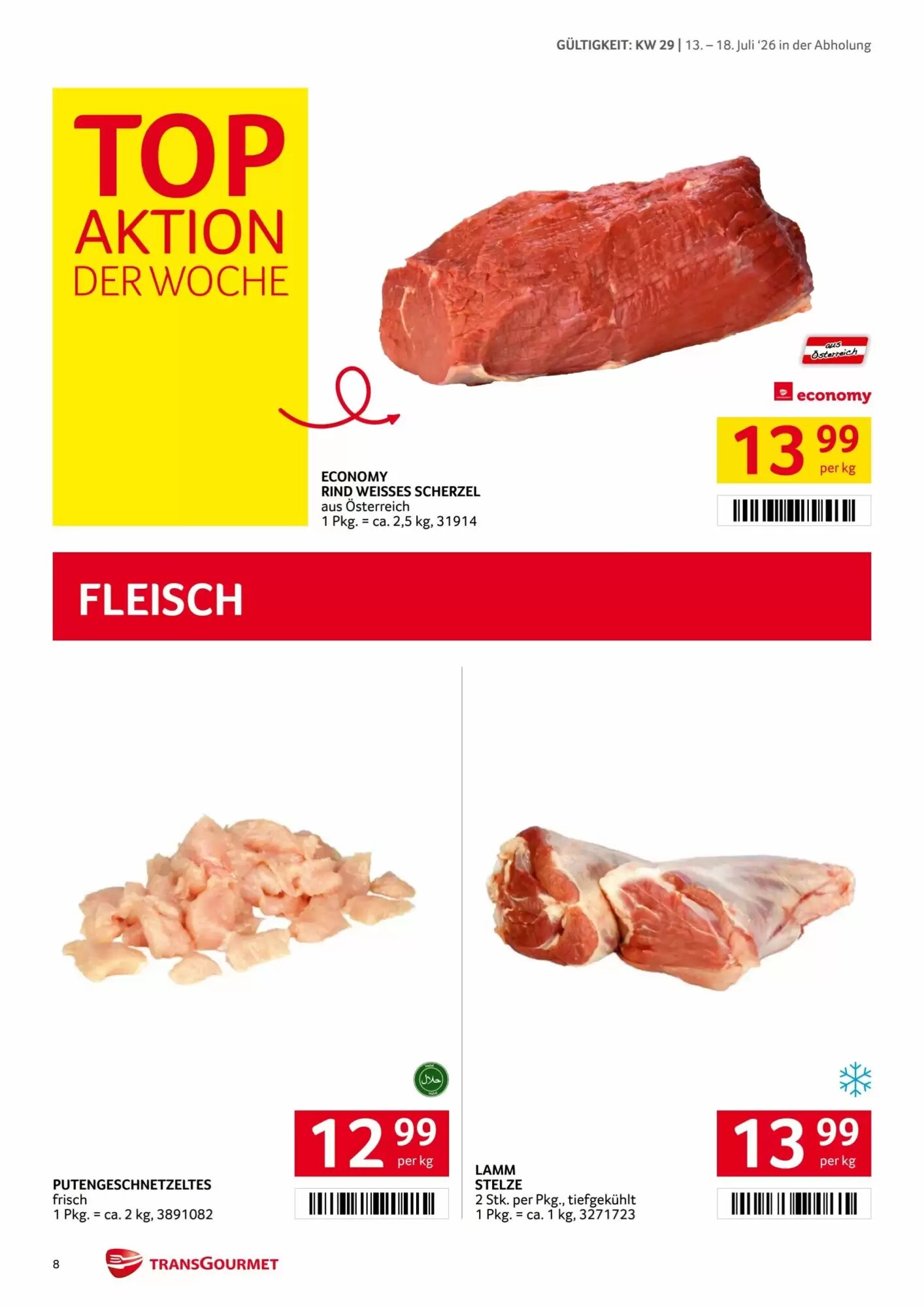 Transgourmet Flugblatt (ab 13.07.2026) - Angebote und Prospekt - Seite 8