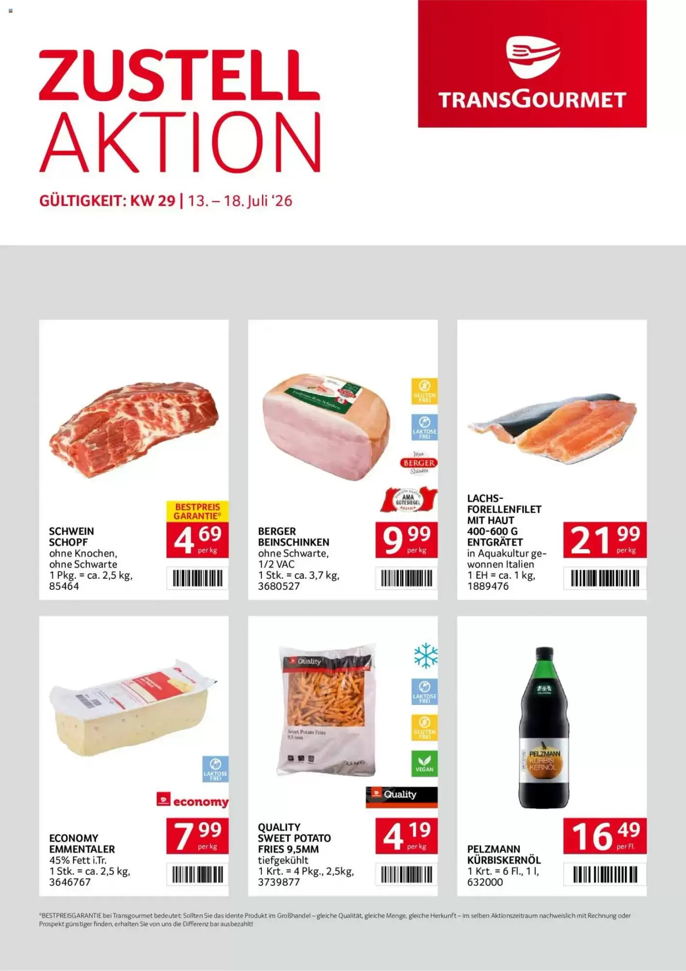 Transgourmet Flugblatt (ab 13.07.2026) - Angebote und Prospekt - Seite 1