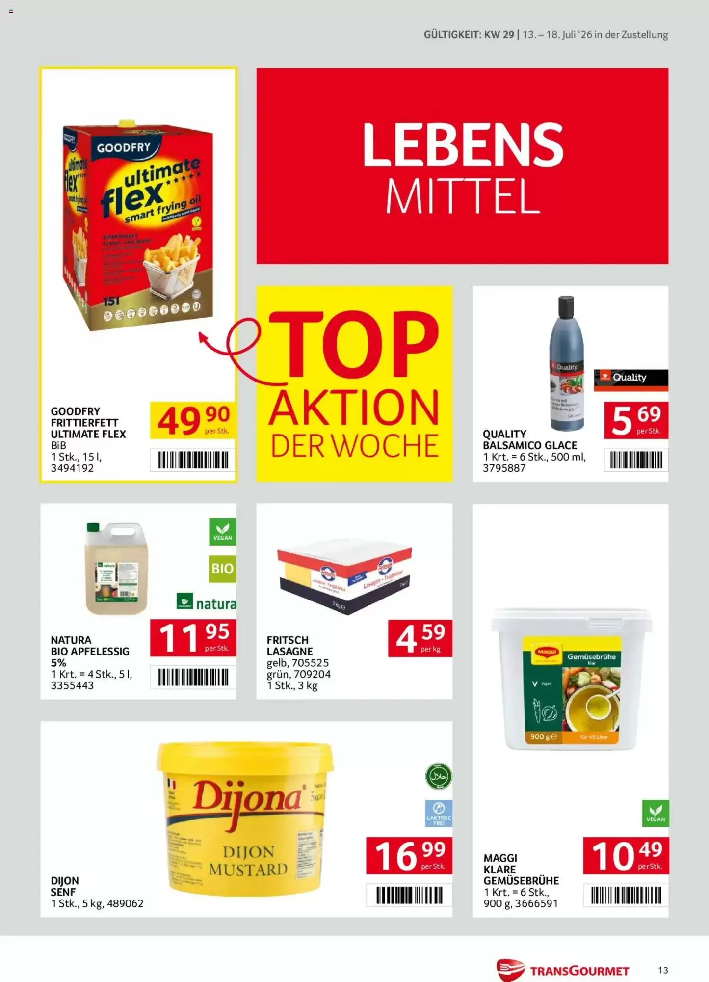Transgourmet Flugblatt (ab 13.07.2026) - Angebote und Prospekt - Seite 13