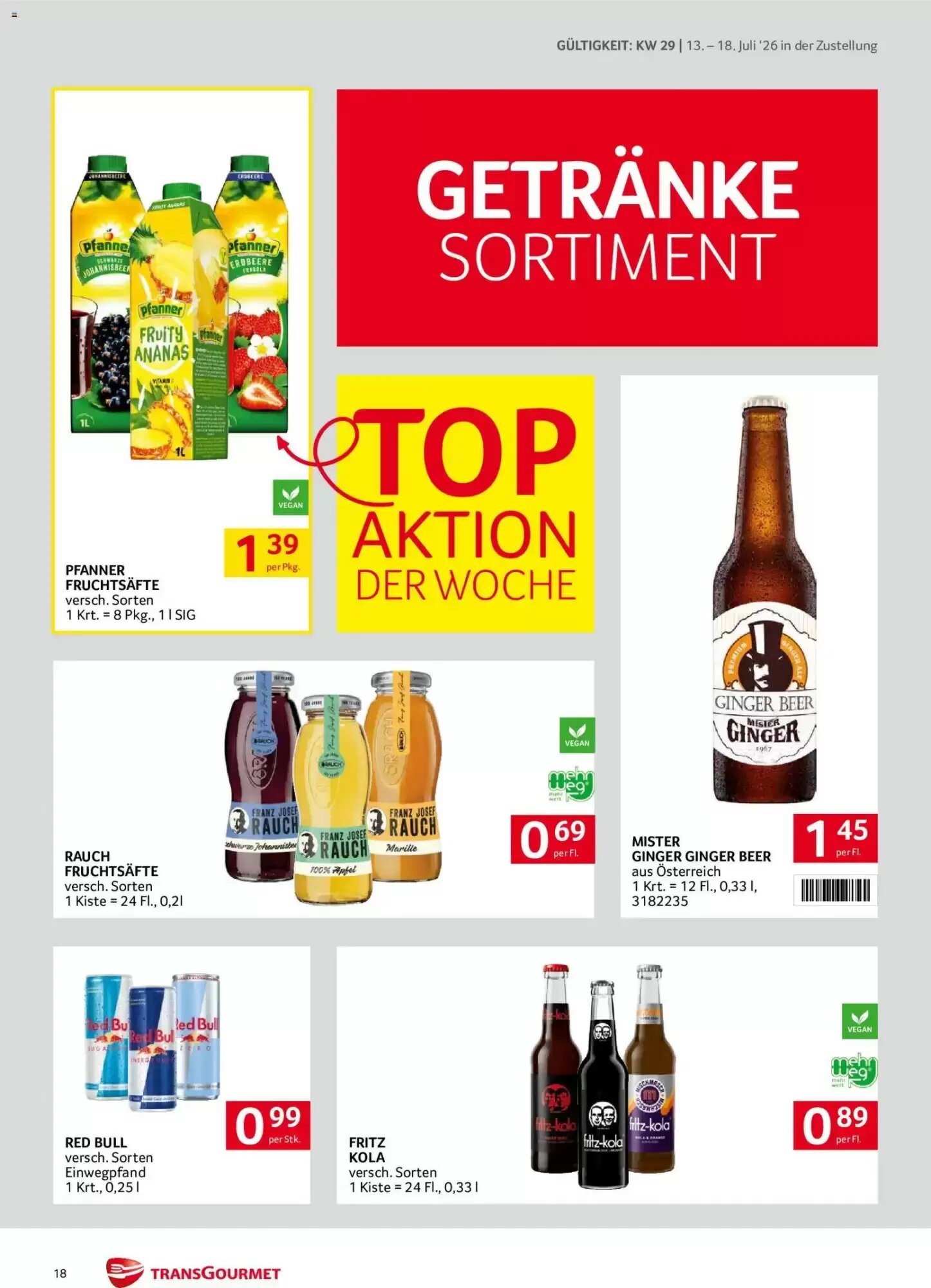 Transgourmet Flugblatt (ab 13.07.2026) - Angebote und Prospekt - Seite 18