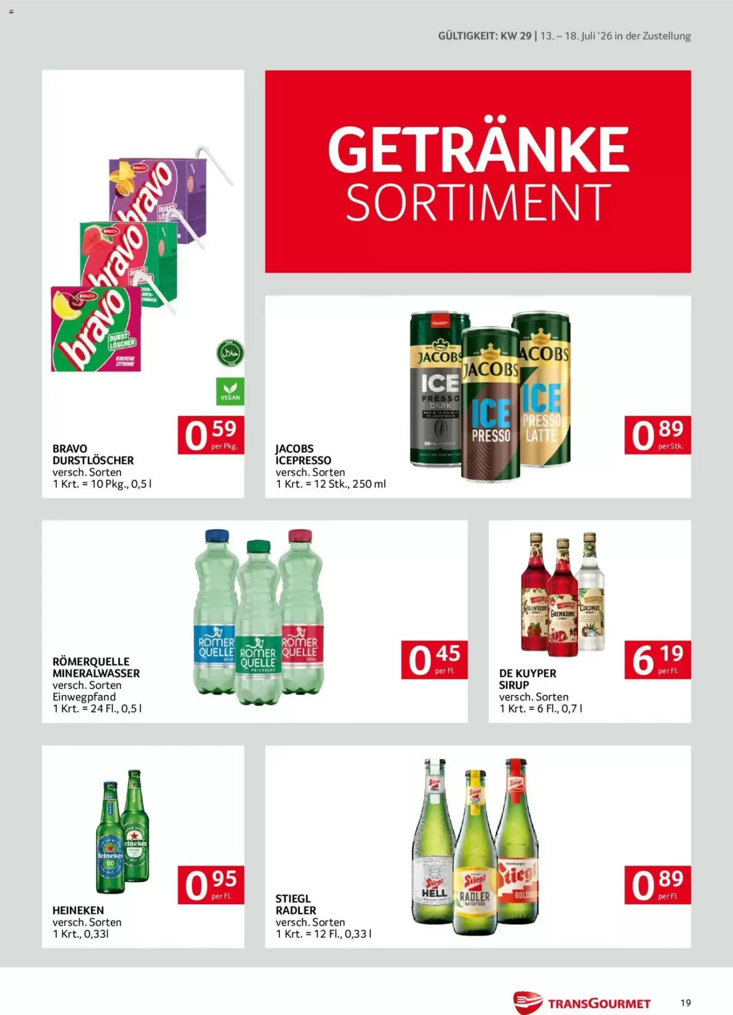 Transgourmet Flugblatt (ab 13.07.2026) - Angebote und Prospekt - Seite 19