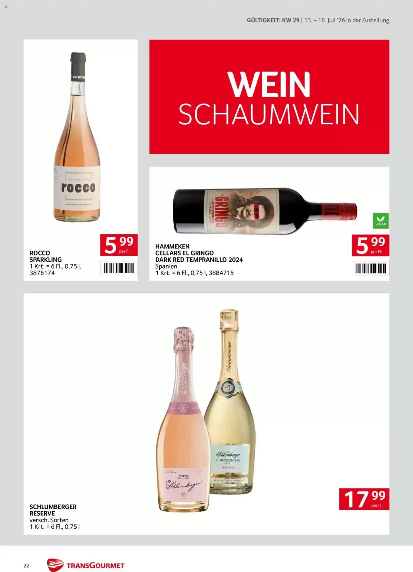 Transgourmet Flugblatt (ab 13.07.2026) - Angebote und Prospekt - Seite 22