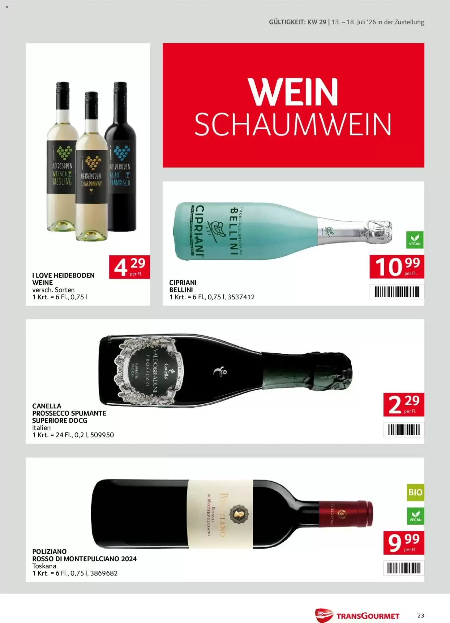 Transgourmet Flugblatt (ab 13.07.2026) - Angebote und Prospekt - Seite 23