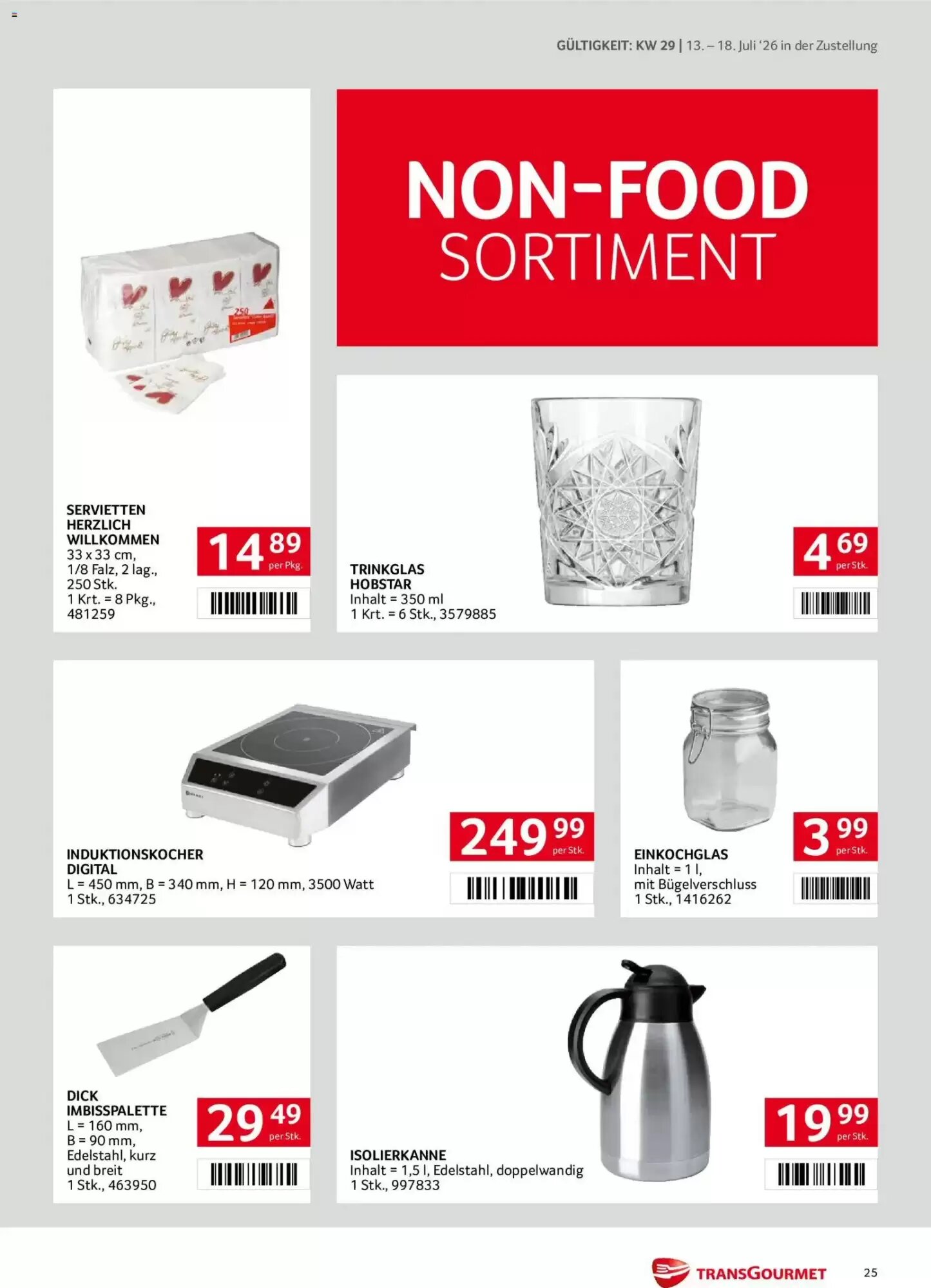 Transgourmet Flugblatt (ab 13.07.2026) - Angebote und Prospekt - Seite 25