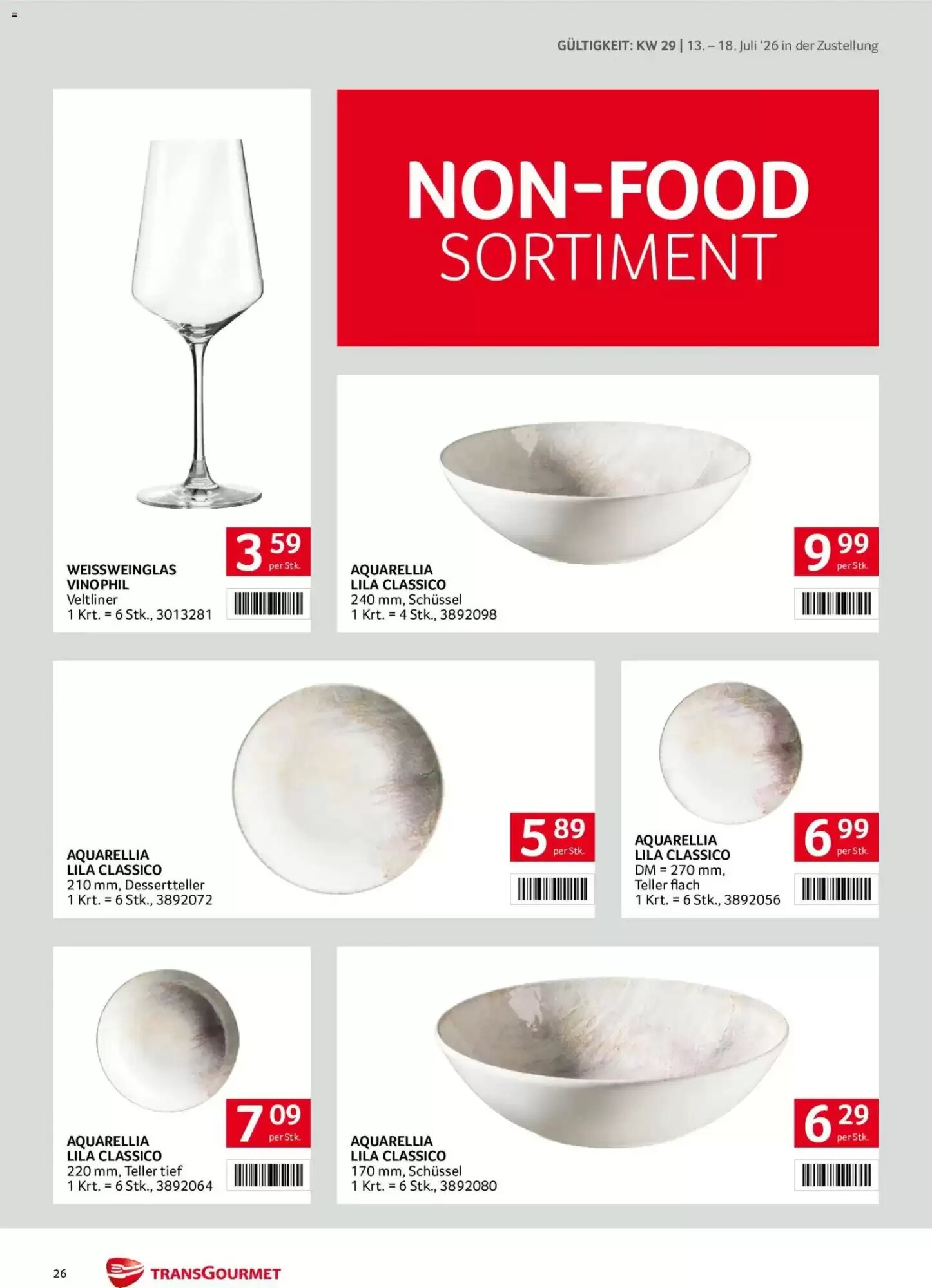 Transgourmet Flugblatt (ab 13.07.2026) - Angebote und Prospekt - Seite 26
