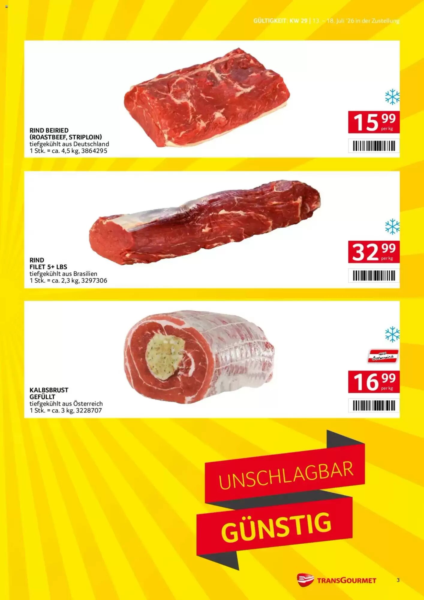 Transgourmet Flugblatt (ab 13.07.2026) - Angebote und Prospekt - Seite 3