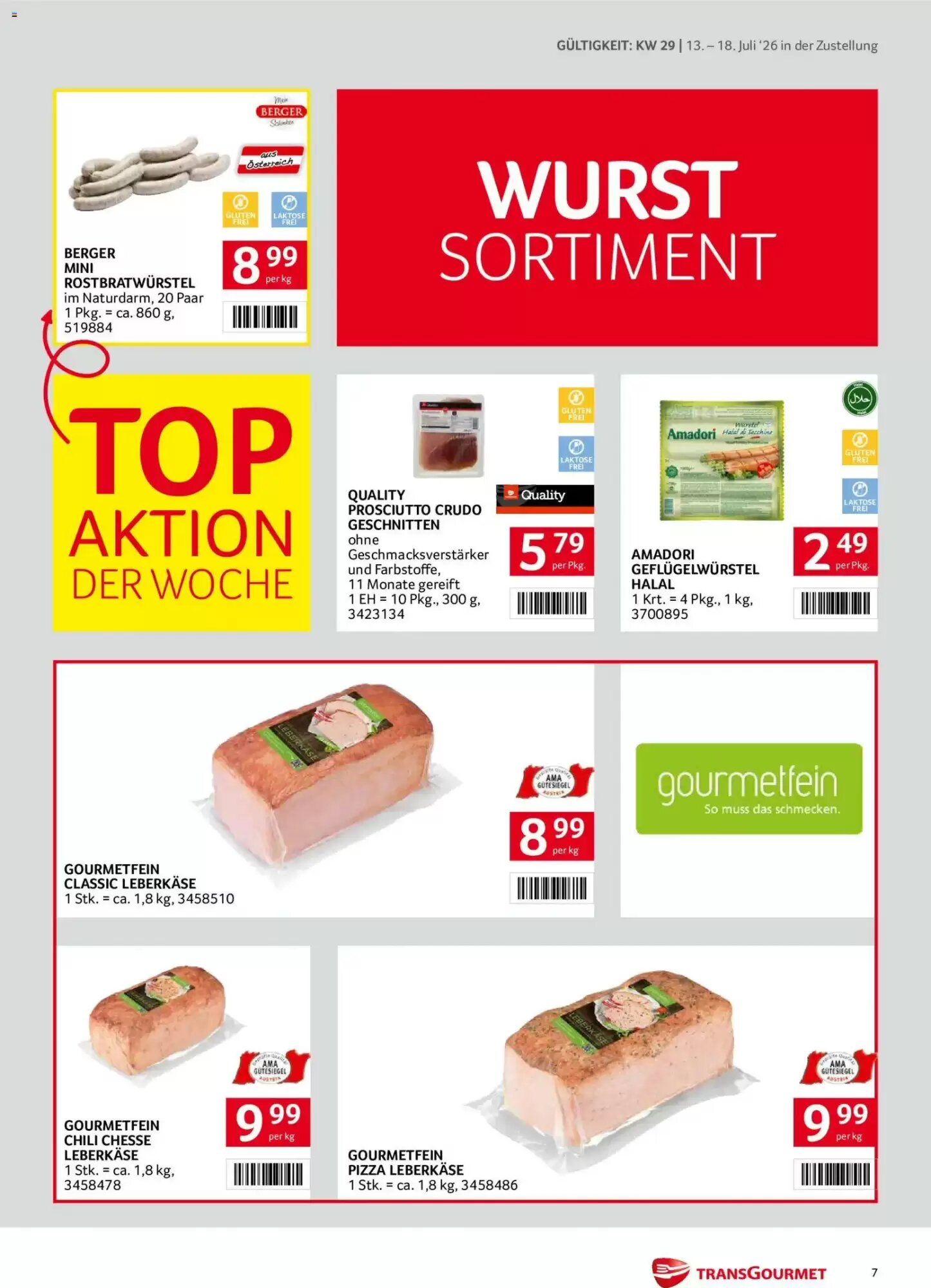 Transgourmet Flugblatt (ab 13.07.2026) - Angebote und Prospekt - Seite 7