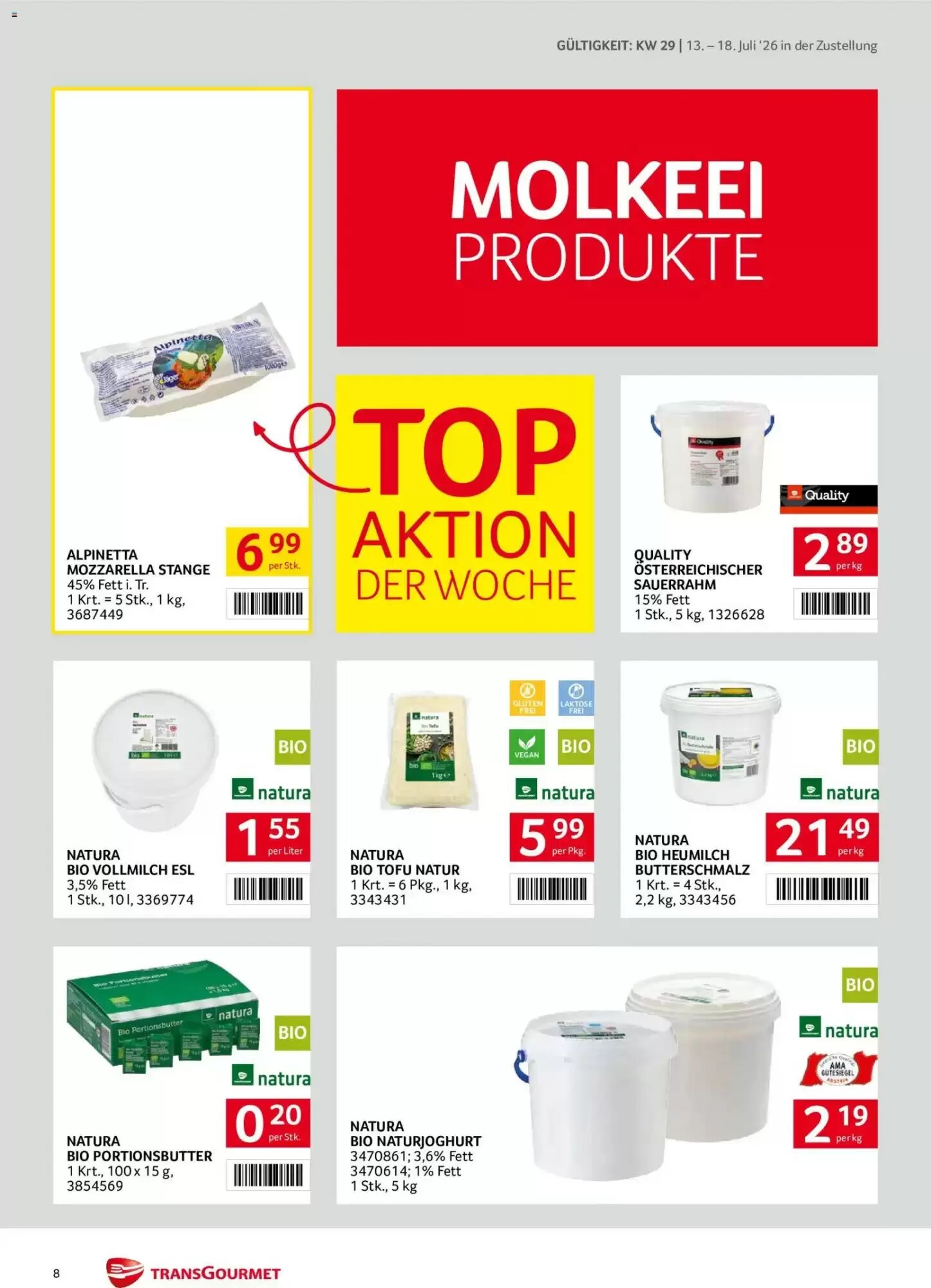 Transgourmet Flugblatt (ab 13.07.2026) - Angebote und Prospekt - Seite 8