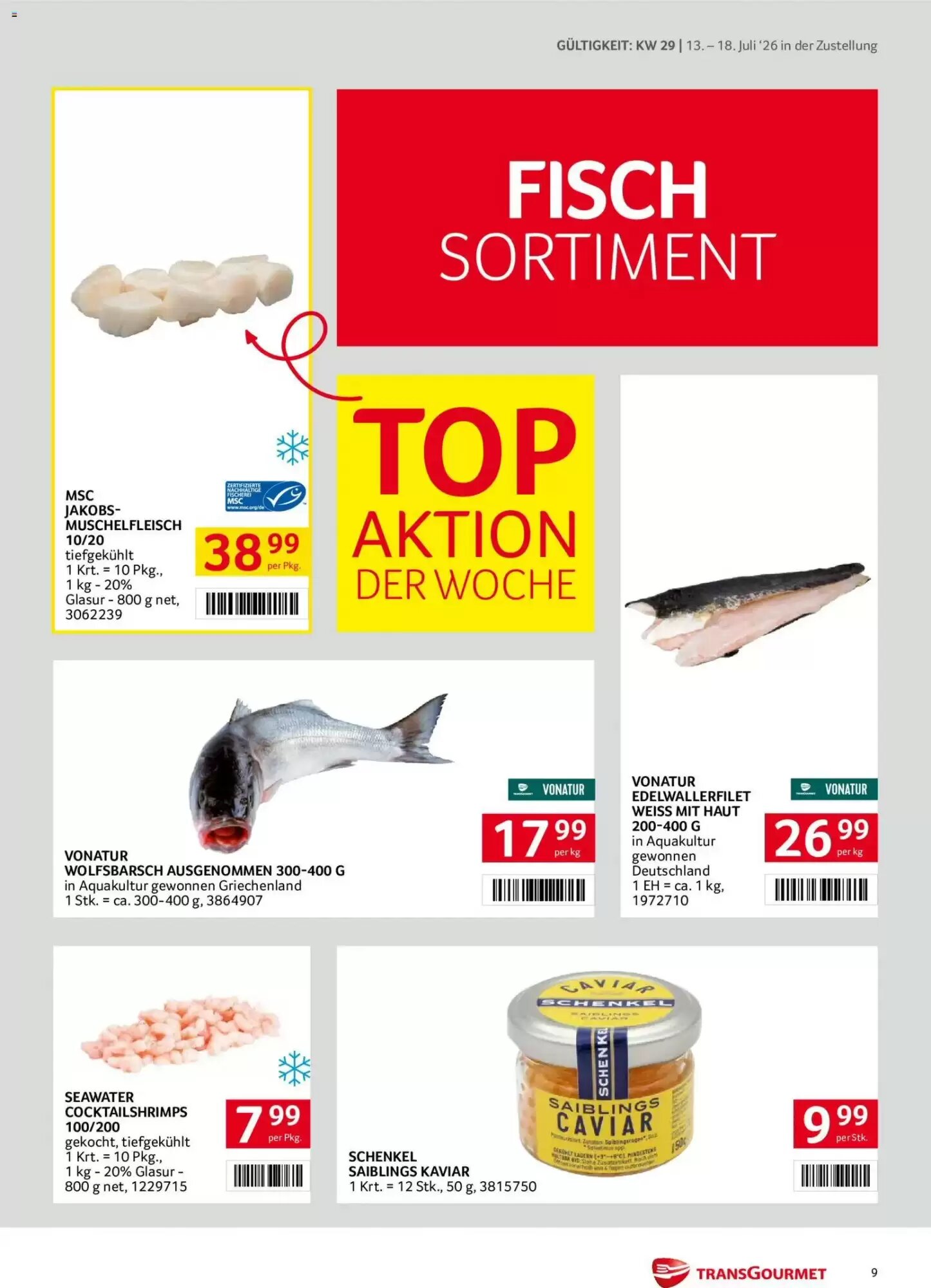 Transgourmet Flugblatt (ab 13.07.2026) - Angebote und Prospekt - Seite 9