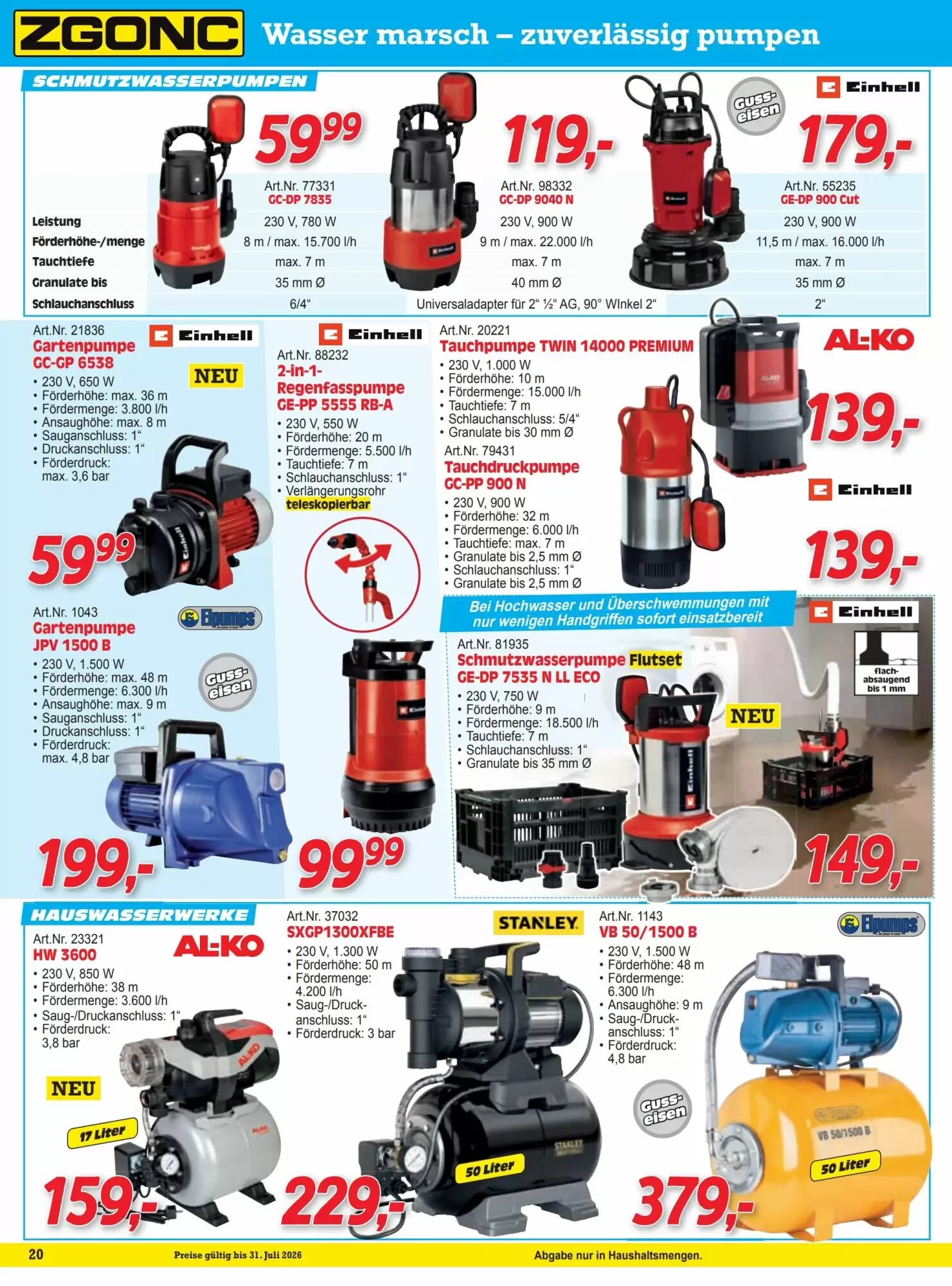 Zgonc Flugblatt (ab 14.07.2026) - Angebote und Prospekt - Seite 20