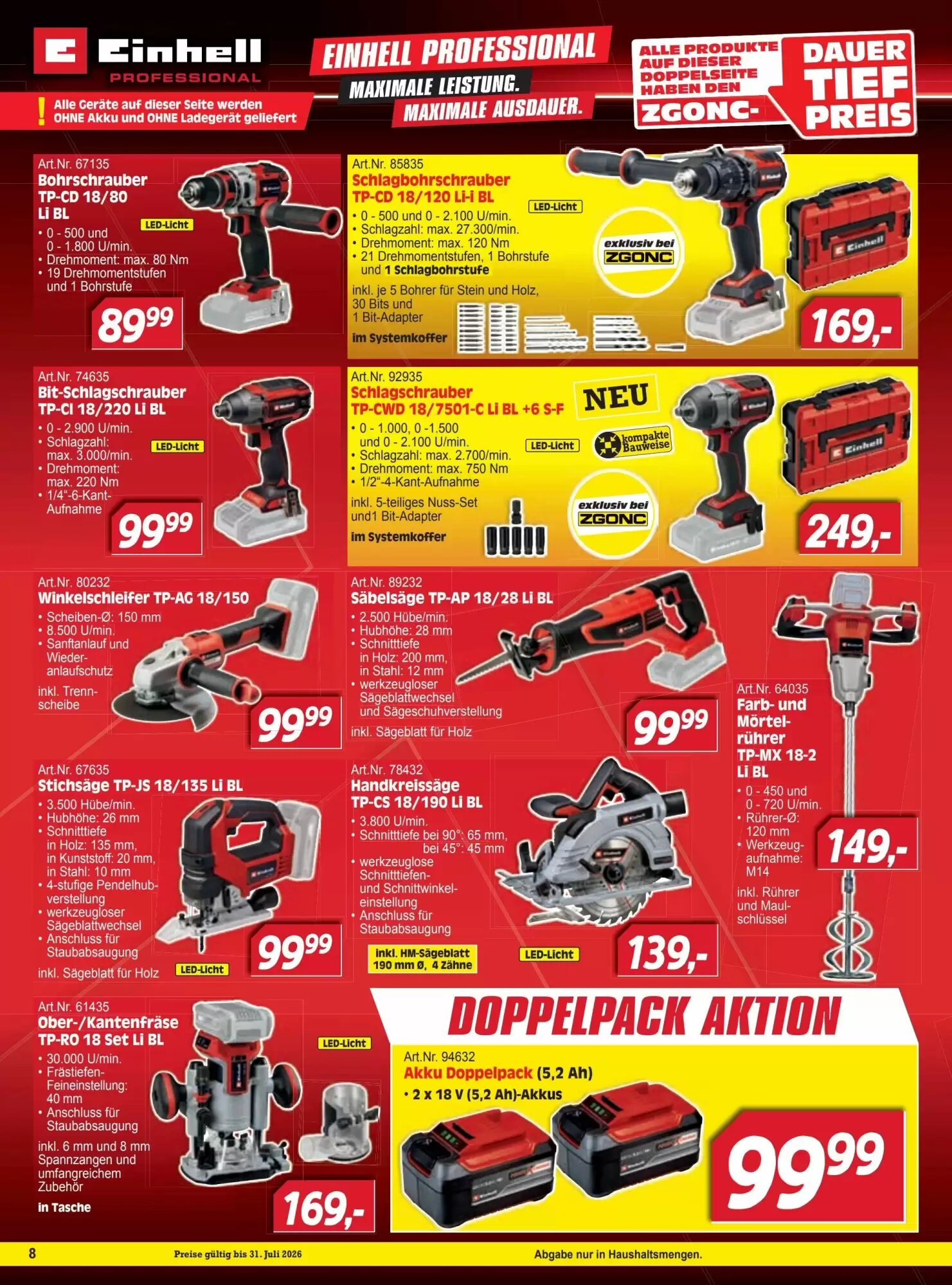 Zgonc Flugblatt (ab 14.07.2026) - Angebote und Prospekt - Seite 8