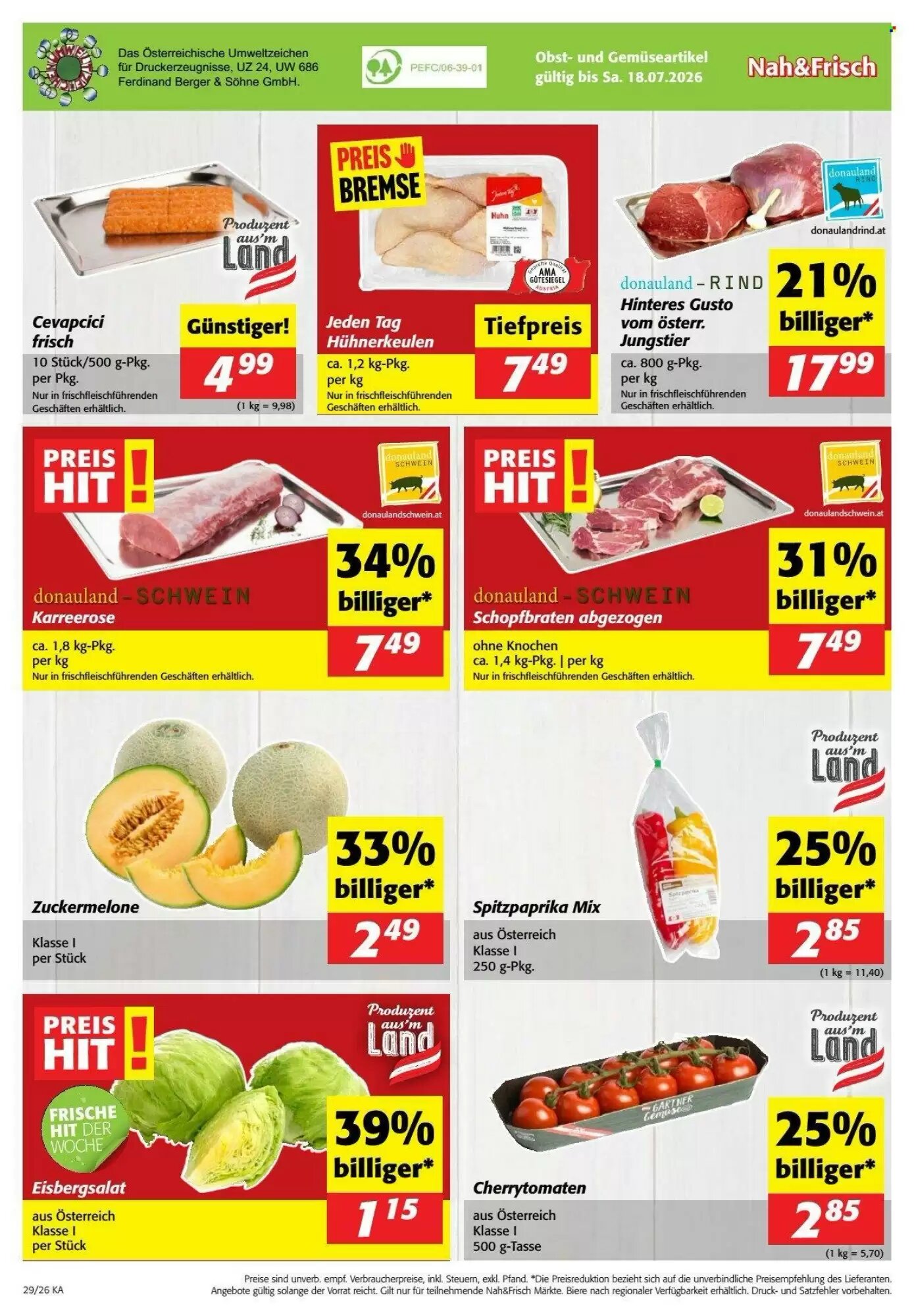 Nah&Frisch Flugblatt (ab 15.07.2026) - Angebote und Prospekt - Seite 12