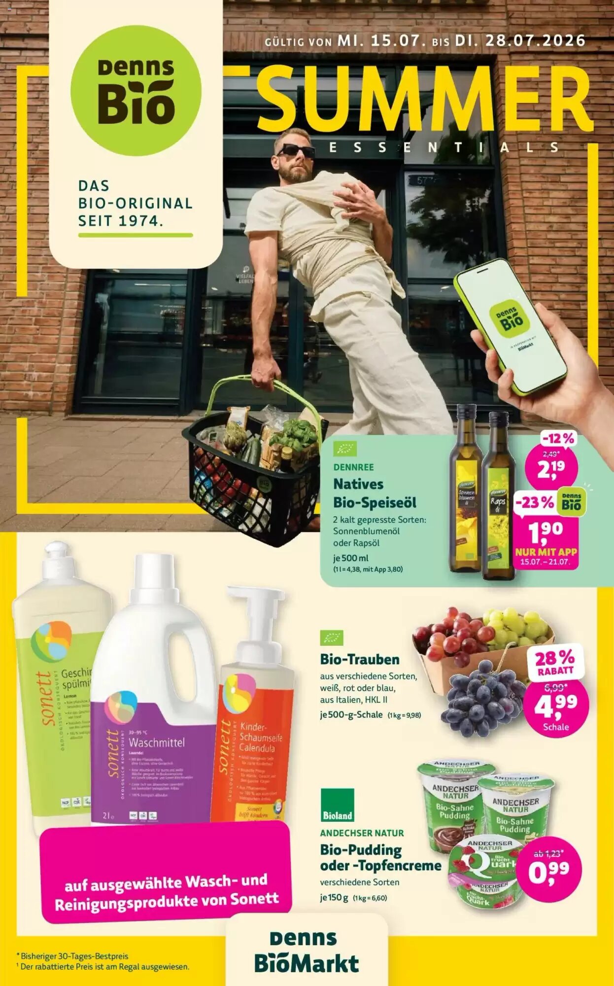 Denn's Biomarkt Flugblatt (ab 15.07.2026) - Angebote und Prospekt - Seite 1