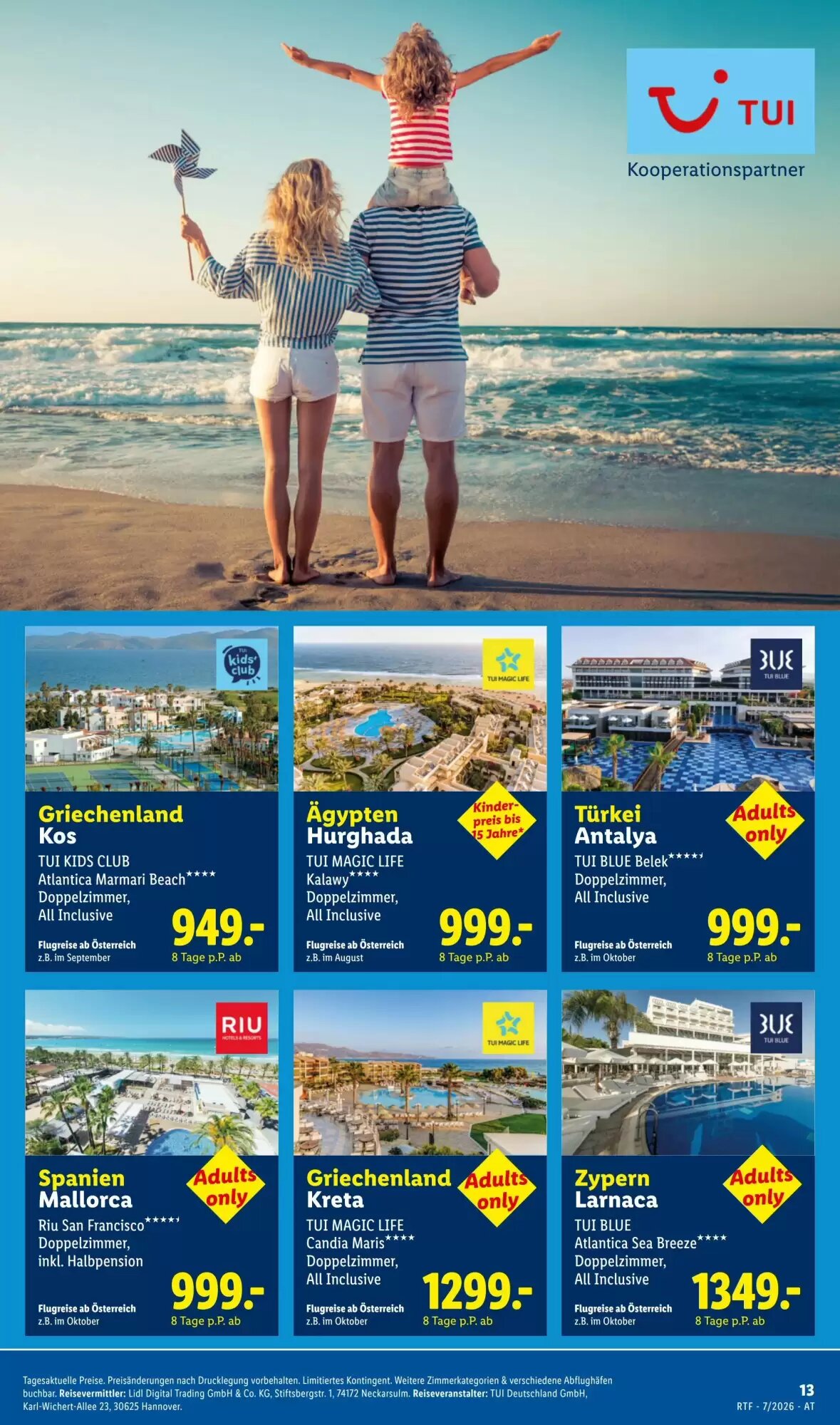 Lidl Reisen Flugblatt (ab 15.07.2026) - Angebote und Prospekt - Seite 13