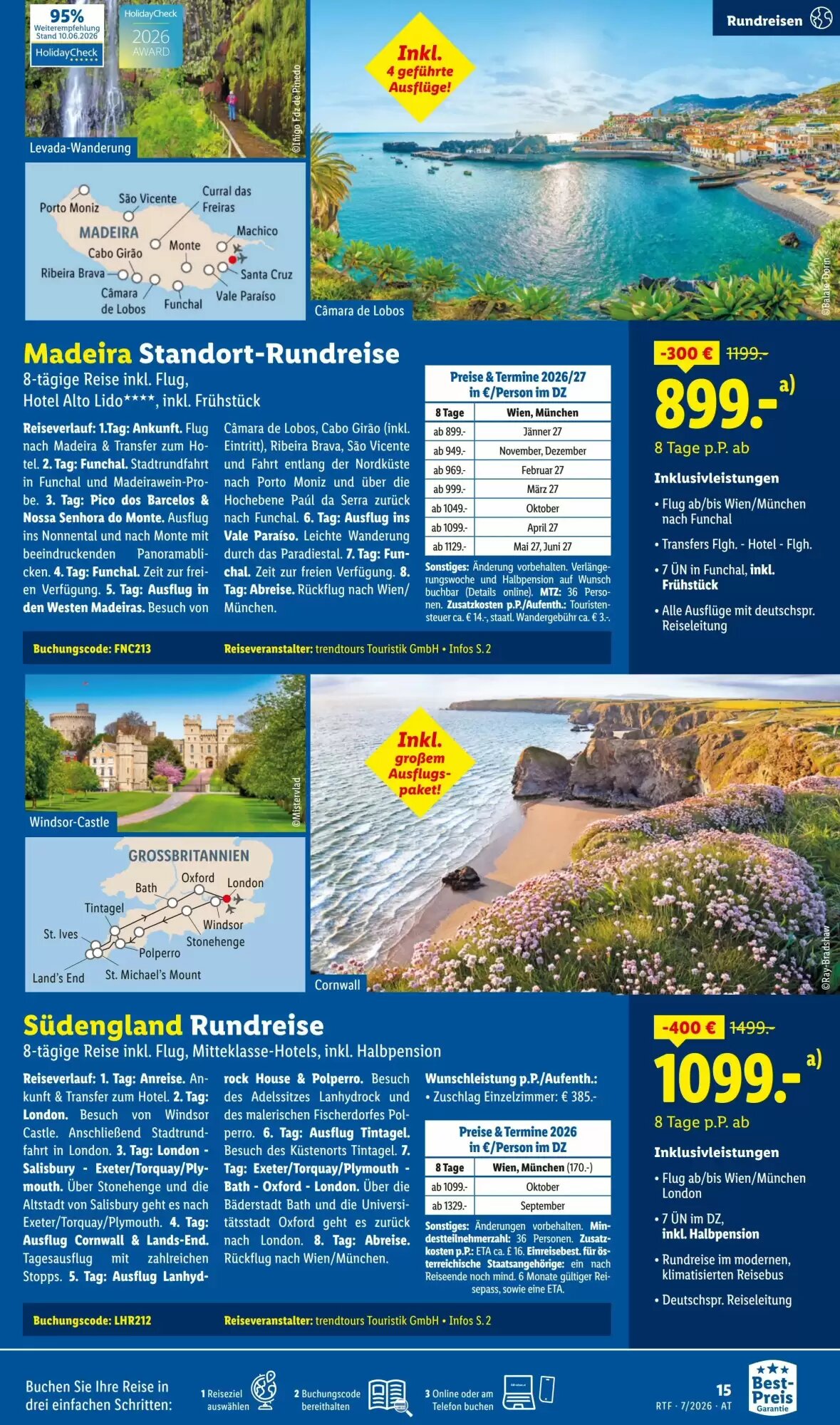 Lidl Reisen Flugblatt (ab 15.07.2026) - Angebote und Prospekt - Seite 15