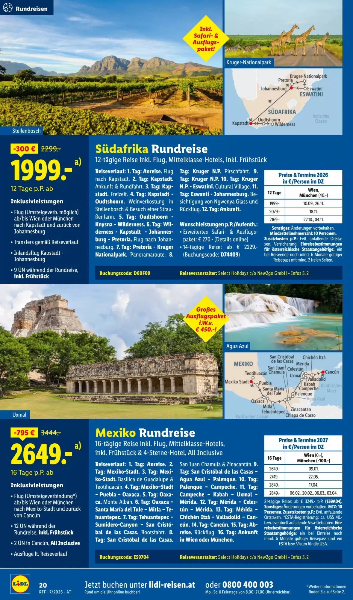Lidl Reisen Flugblatt (ab 15.07.2026) - Angebote und Prospekt - Seite 20