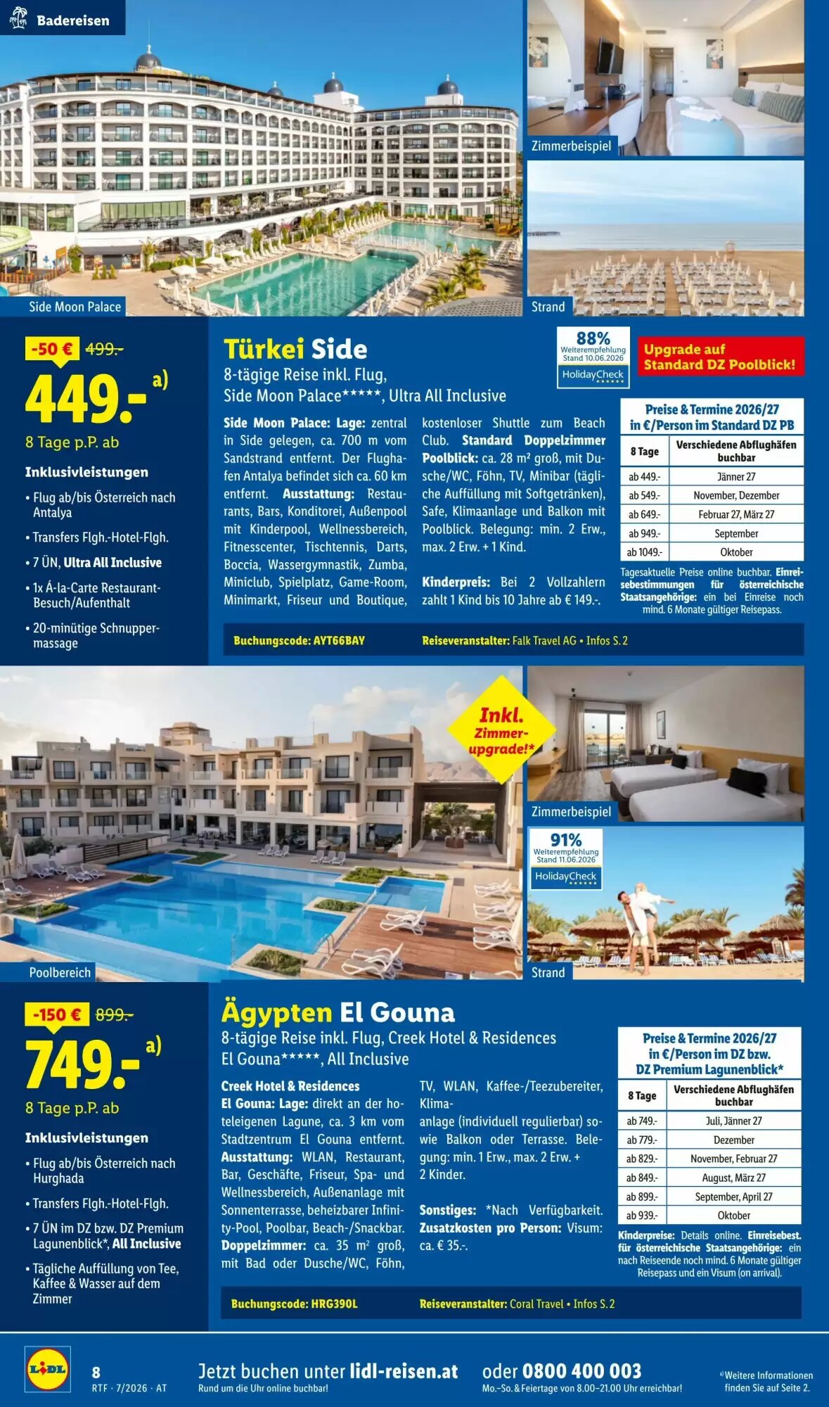 Lidl Reisen Flugblatt (ab 15.07.2026) - Angebote und Prospekt - Seite 8