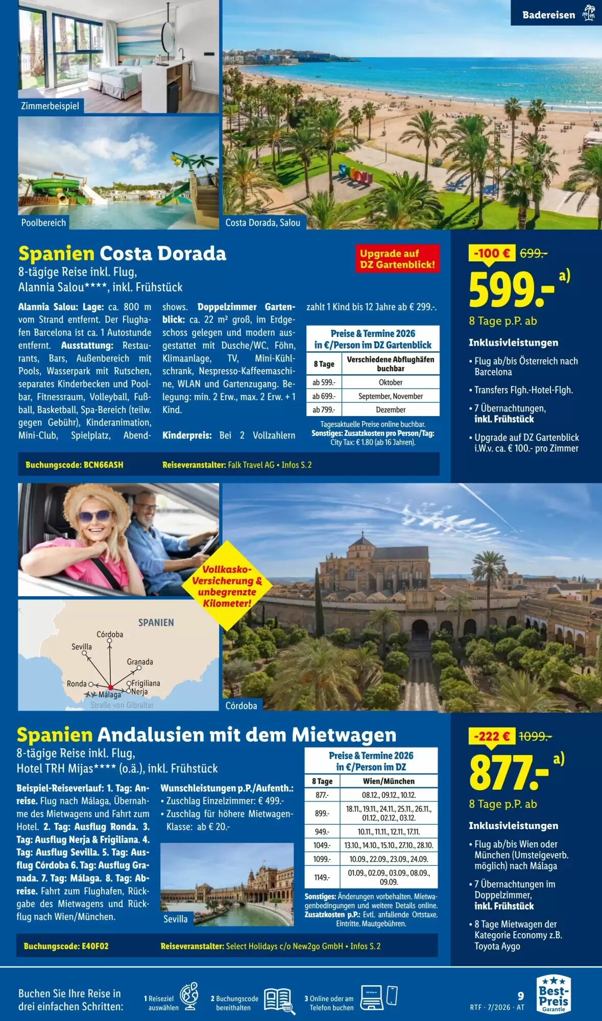 Lidl Reisen Flugblatt (ab 15.07.2026) - Angebote und Prospekt - Seite 9