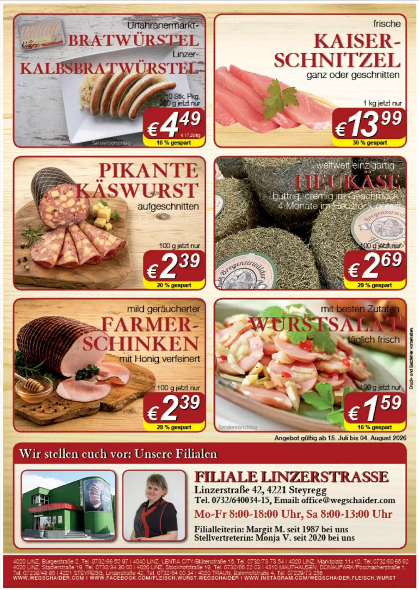 Wegschaider Flugblatt (ab 15.07.2026) - Angebote und Prospekt - Seite 2