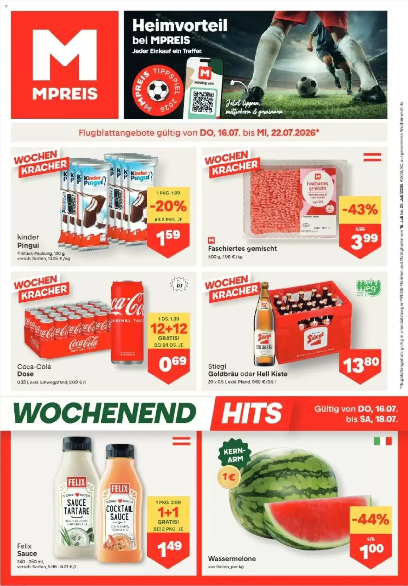 MPreis Flugblatt (ab 16.07.2026) - Angebote und Prospekt - Seite 1