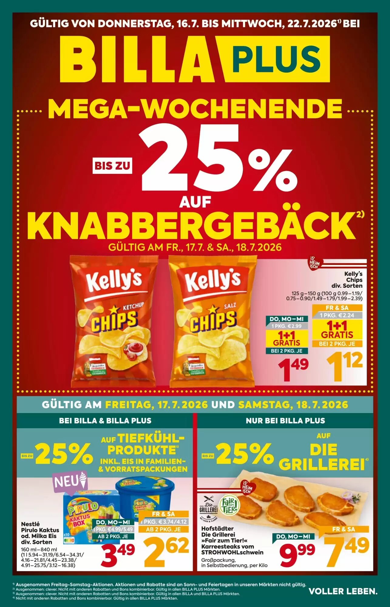 Billa Flugblatt (ab 16.07.2026) - Angebote und Prospekt - Seite 1