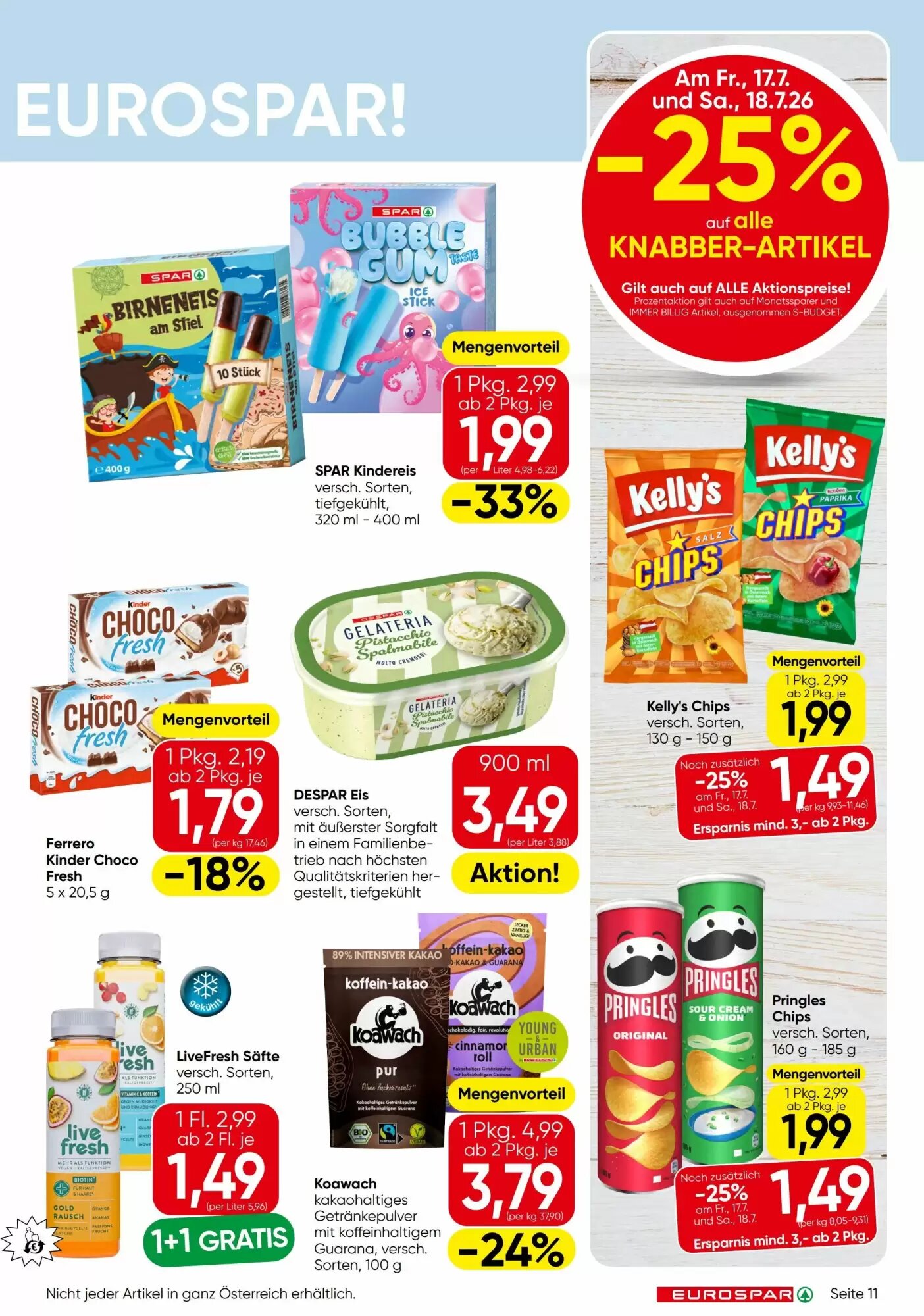 Eurospar Flugblatt (ab 16.07.2026) - Angebote und Prospekt - Seite 11