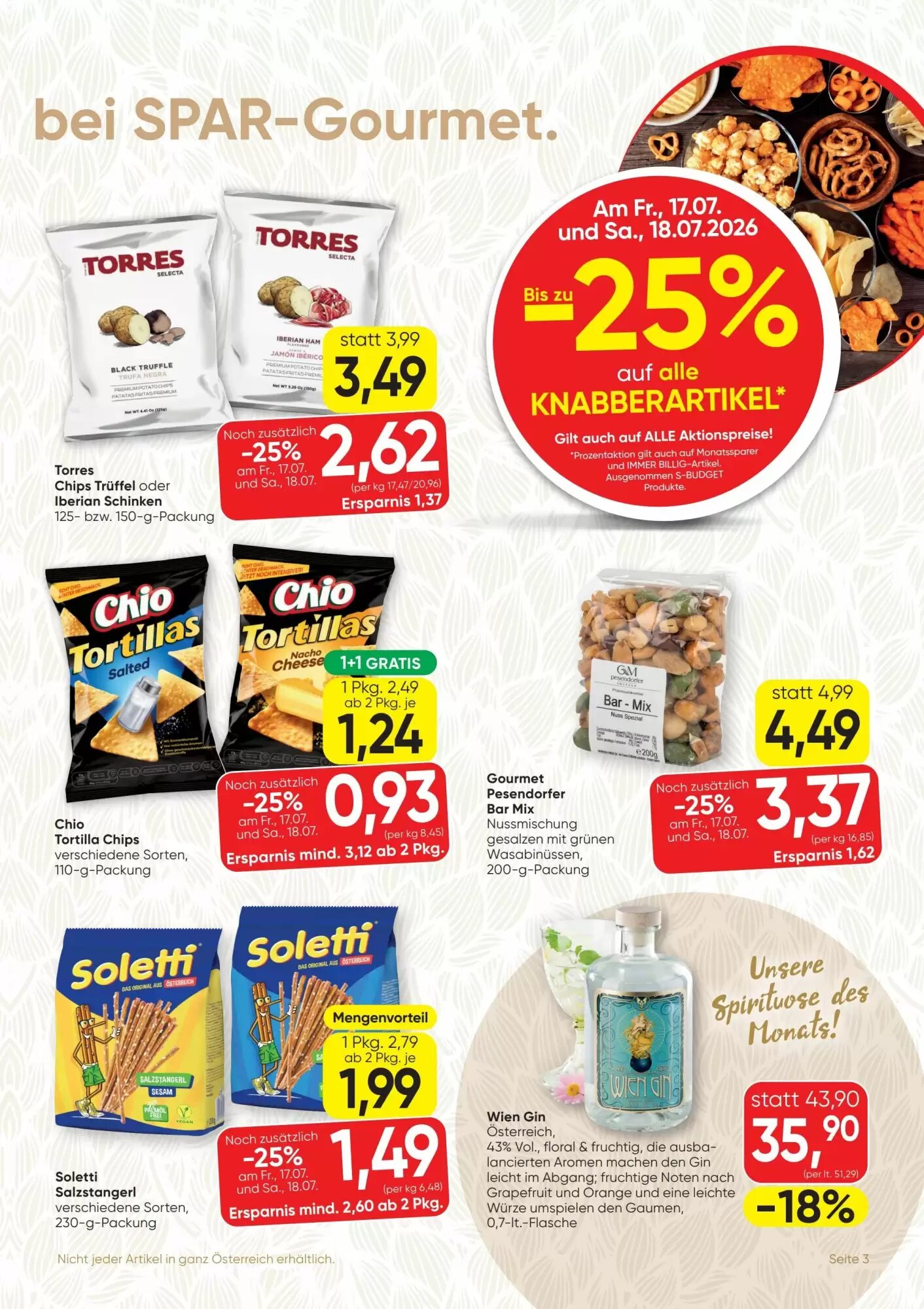SPAR Gourmet Flugblatt (ab 16.07.2026) - Angebote und Prospekt - Seite 3