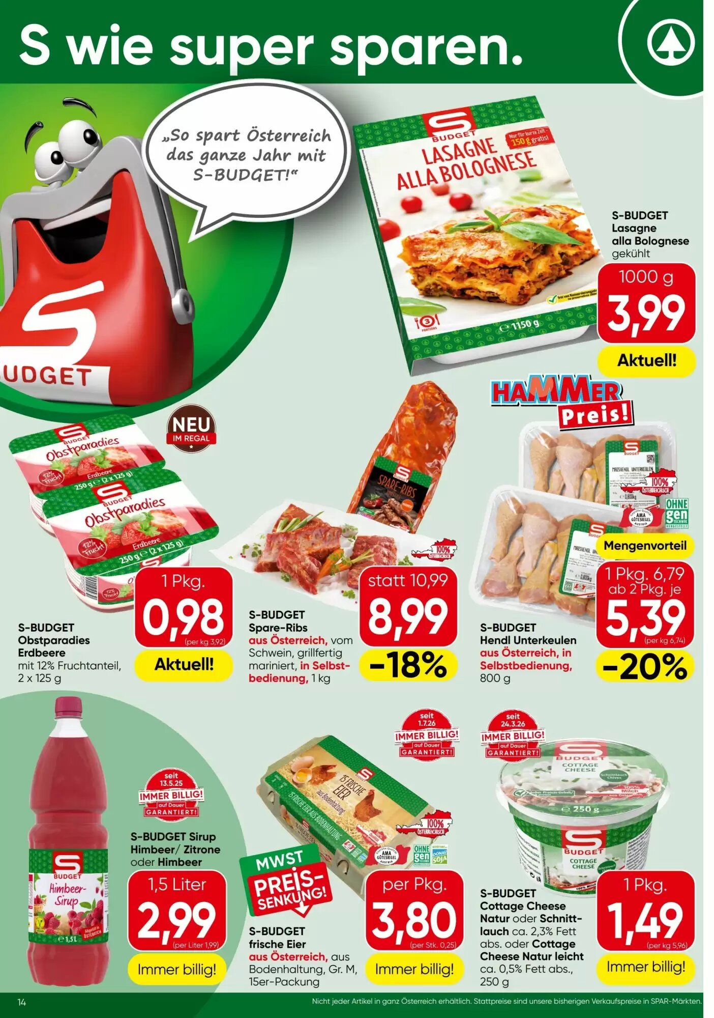 Spar Flugblatt (ab 16.07.2026) - Angebote und Prospekt - Seite 14