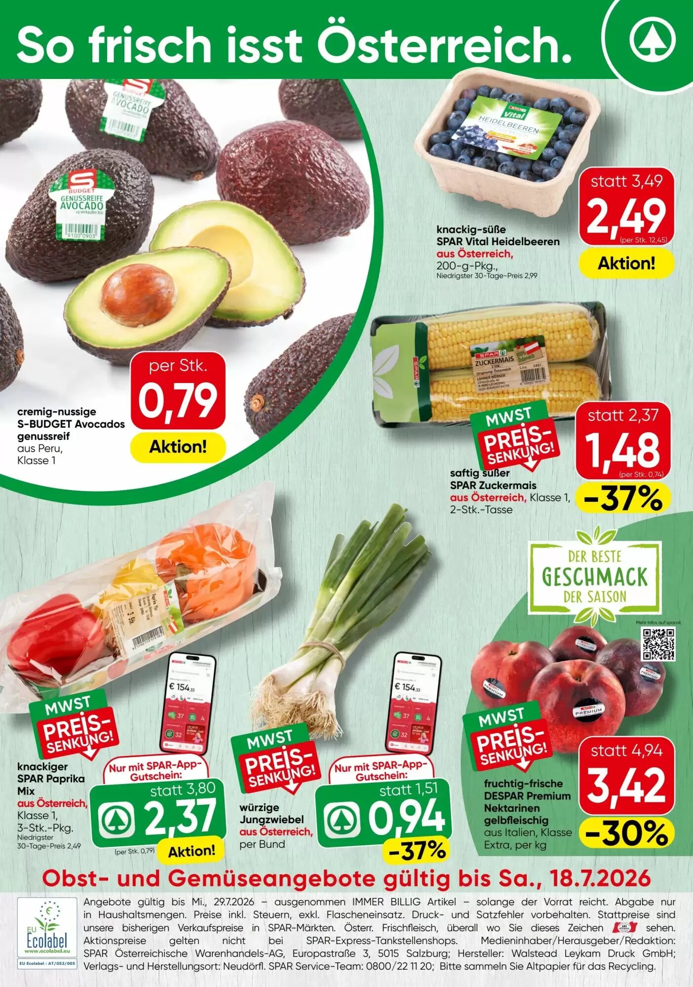 Spar Flugblatt (ab 16.07.2026) - Angebote und Prospekt - Seite 20