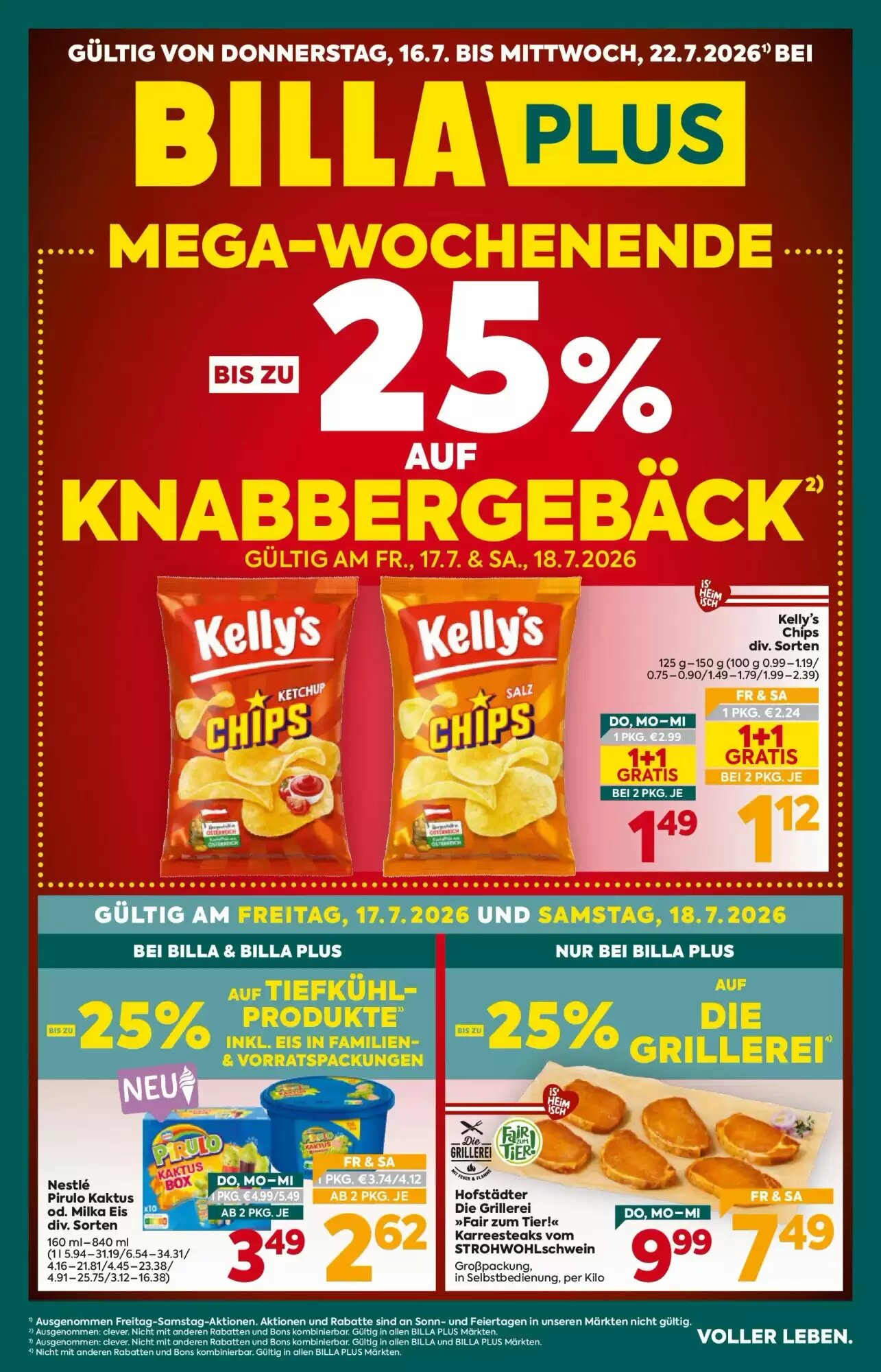 Billa Flugblatt (ab 16.07.2026) - Angebote und Prospekt - Seite 1