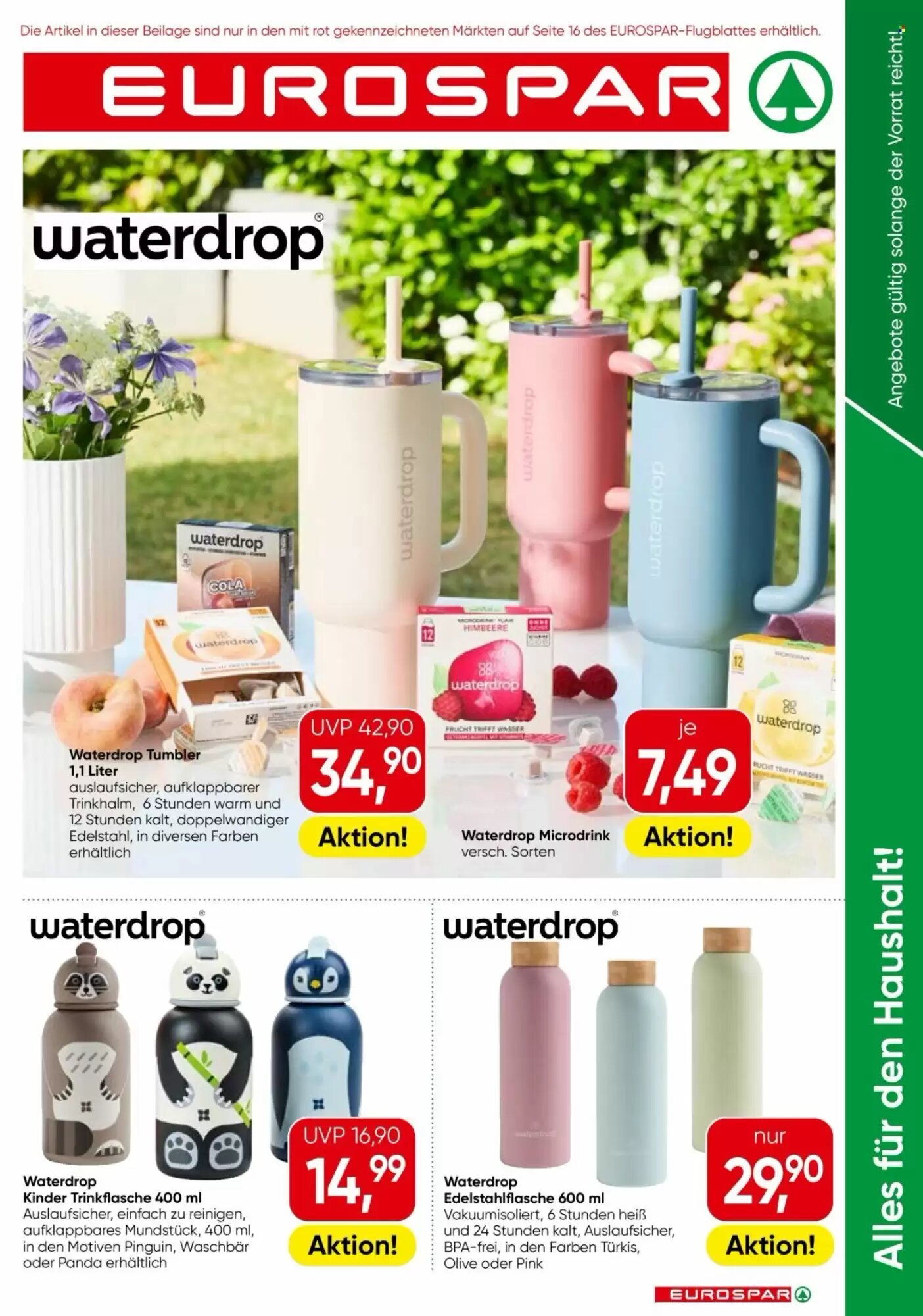 Eurospar Flugblatt (ab 16.07.2026) - Angebote und Prospekt - Seite 1