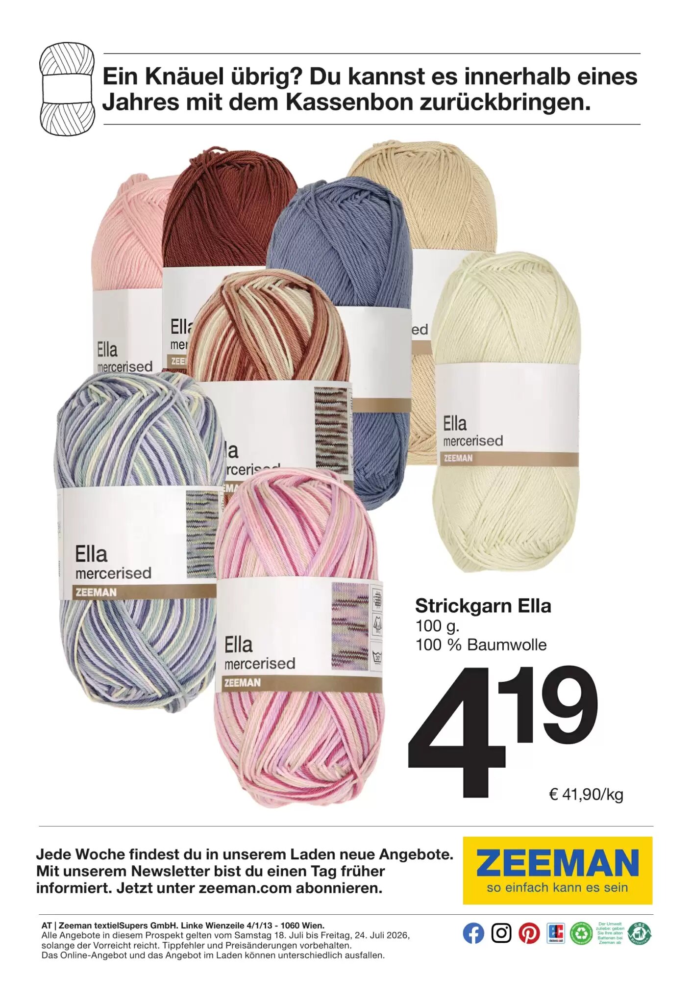 Zeeman Flugblatt (ab 18.07.2026) - Angebote und Prospekt - Seite 15