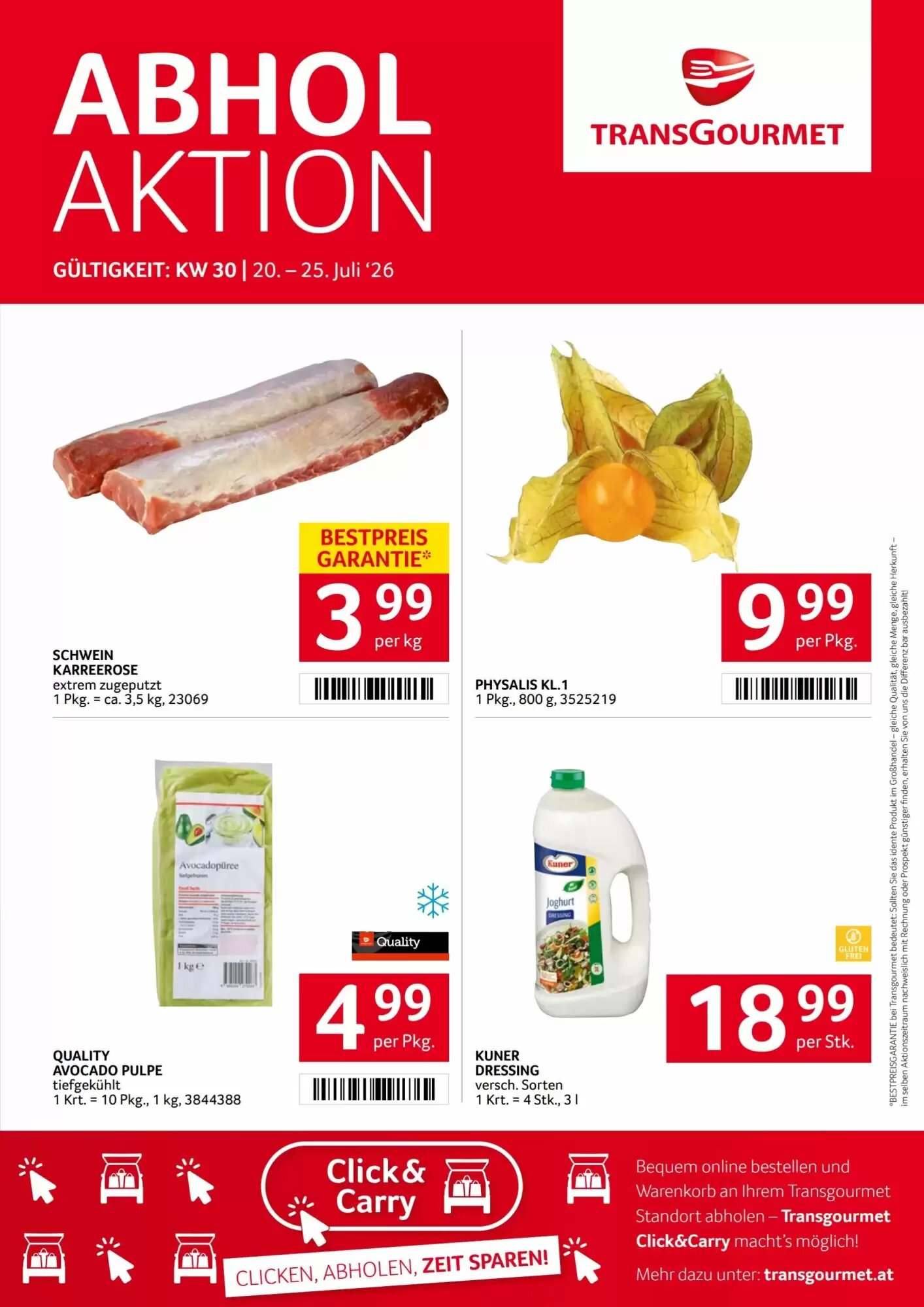 Transgourmet Flugblatt (ab 20.07.2026) - Angebote und Prospekt - Seite 1