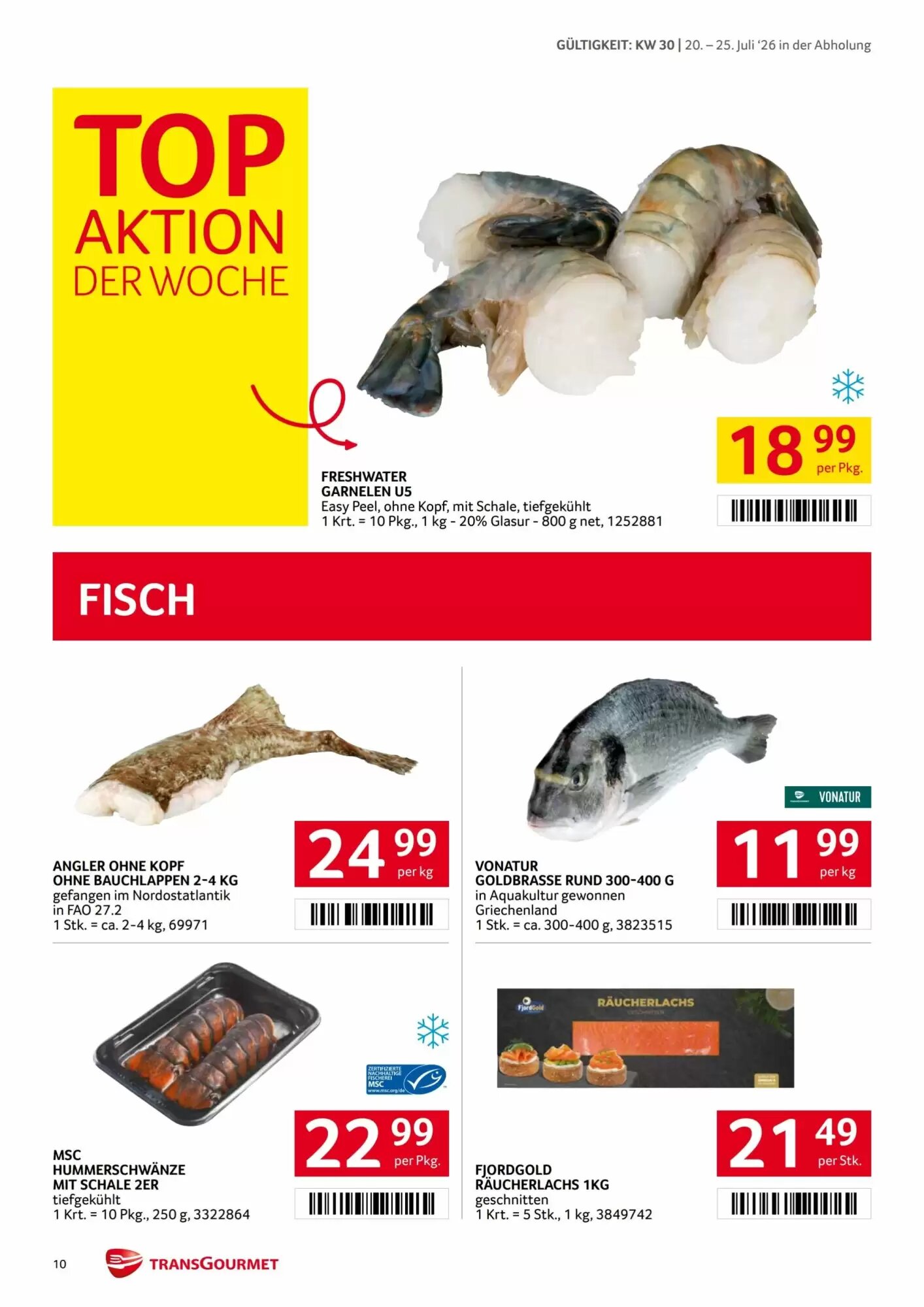 Transgourmet Flugblatt (ab 20.07.2026) - Angebote und Prospekt - Seite 10