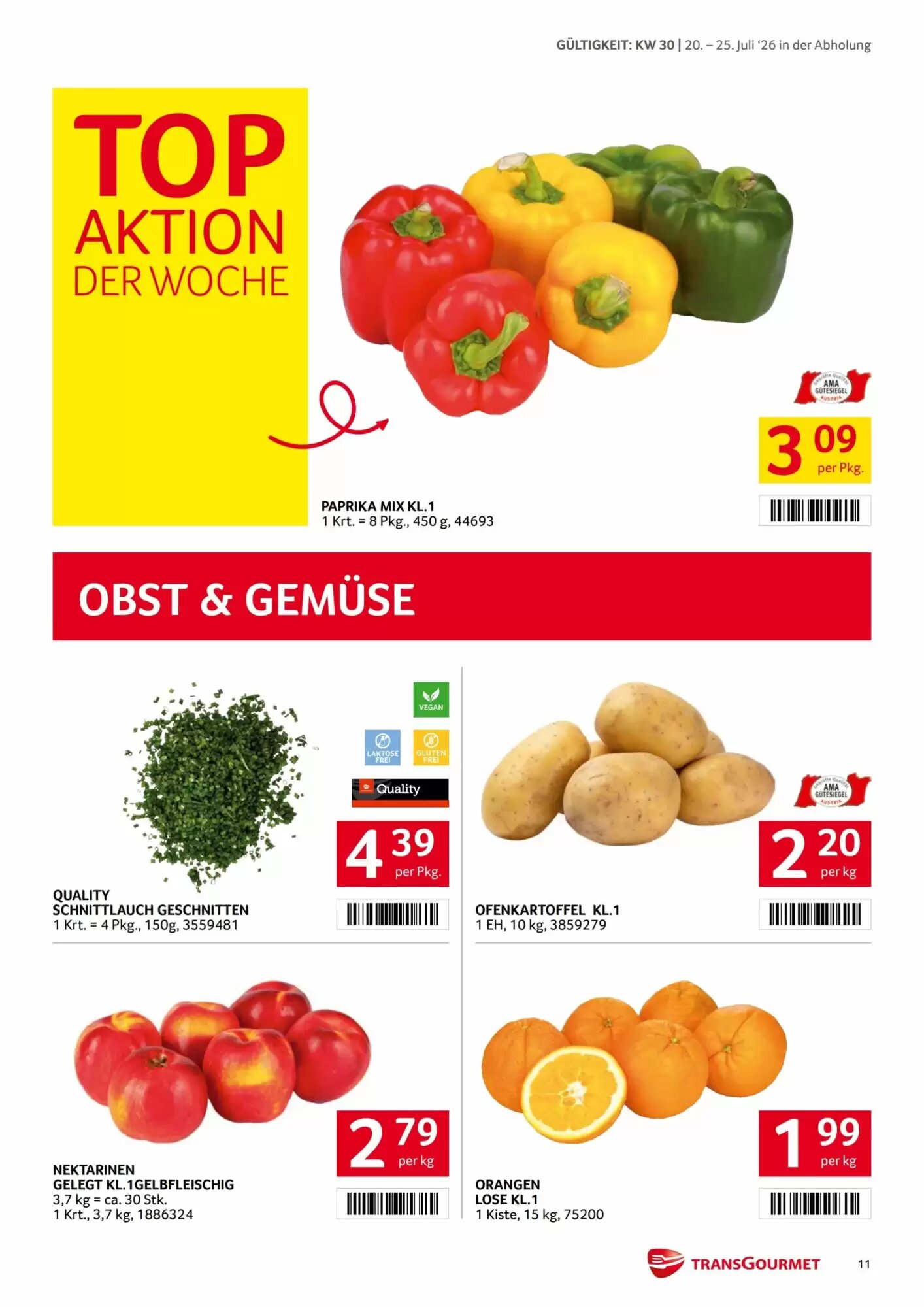 Transgourmet Flugblatt (ab 20.07.2026) - Angebote und Prospekt - Seite 11