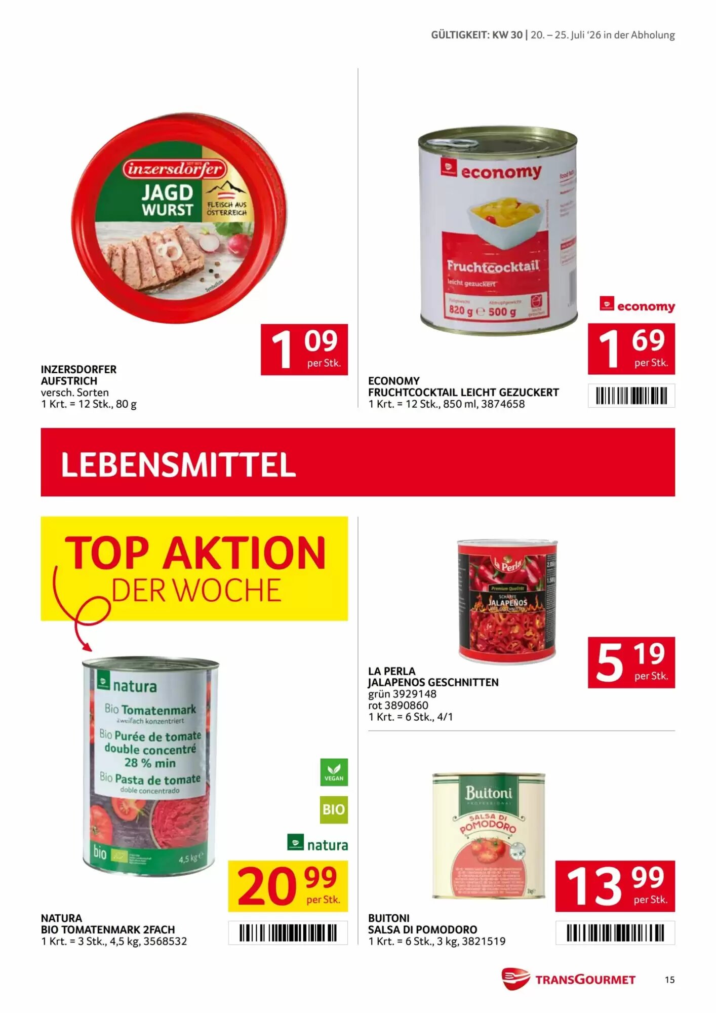 Transgourmet Flugblatt (ab 20.07.2026) - Angebote und Prospekt - Seite 14