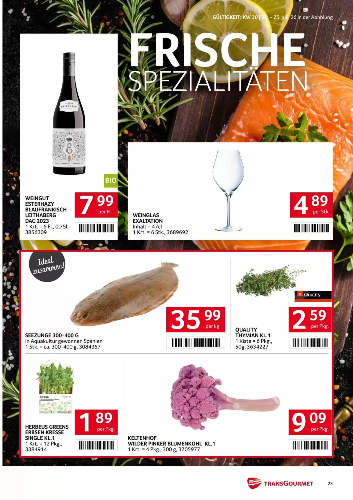 Transgourmet Flugblatt (ab 20.07.2026) - Angebote und Prospekt - Seite 22