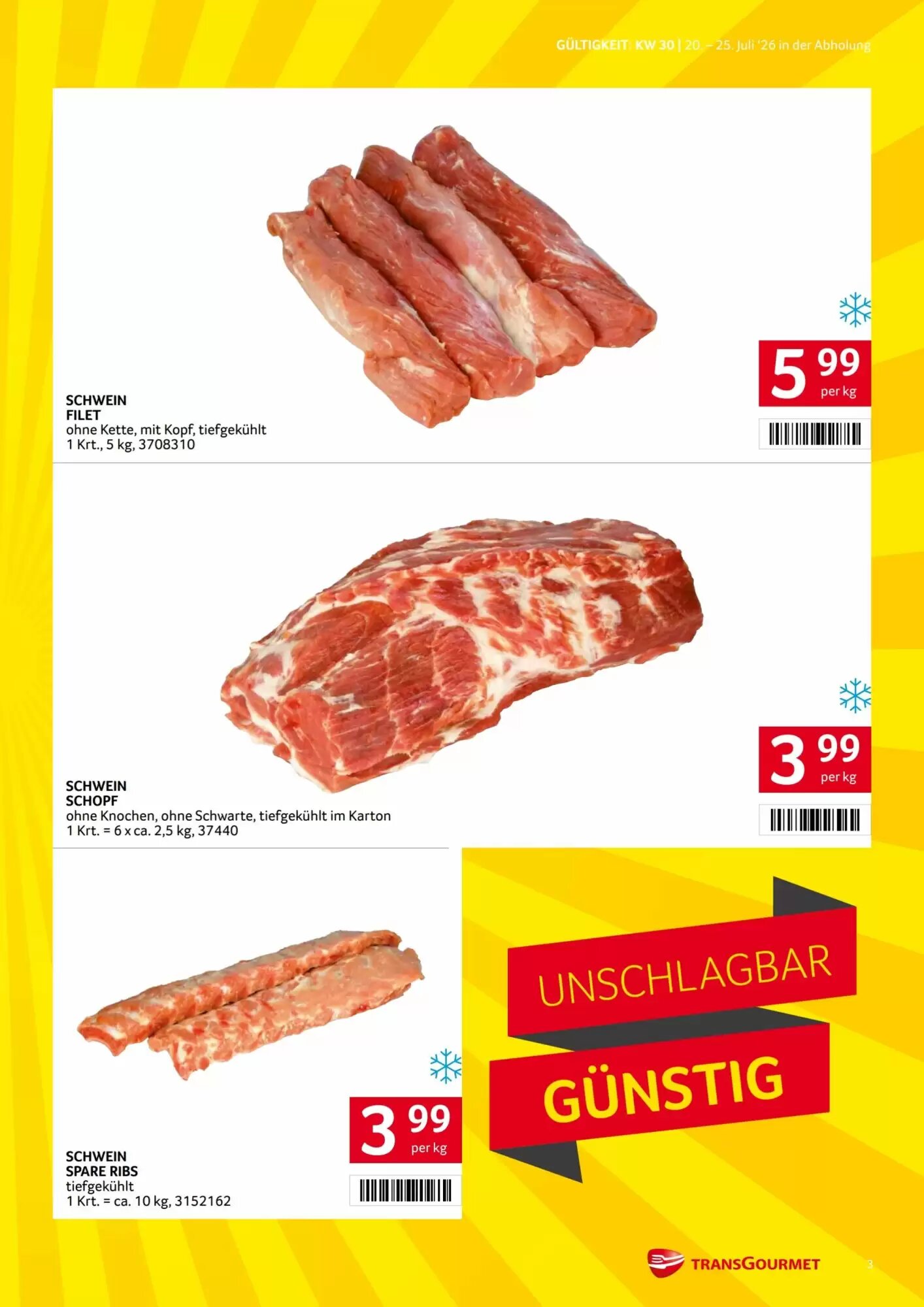 Transgourmet Flugblatt (ab 20.07.2026) - Angebote und Prospekt - Seite 3